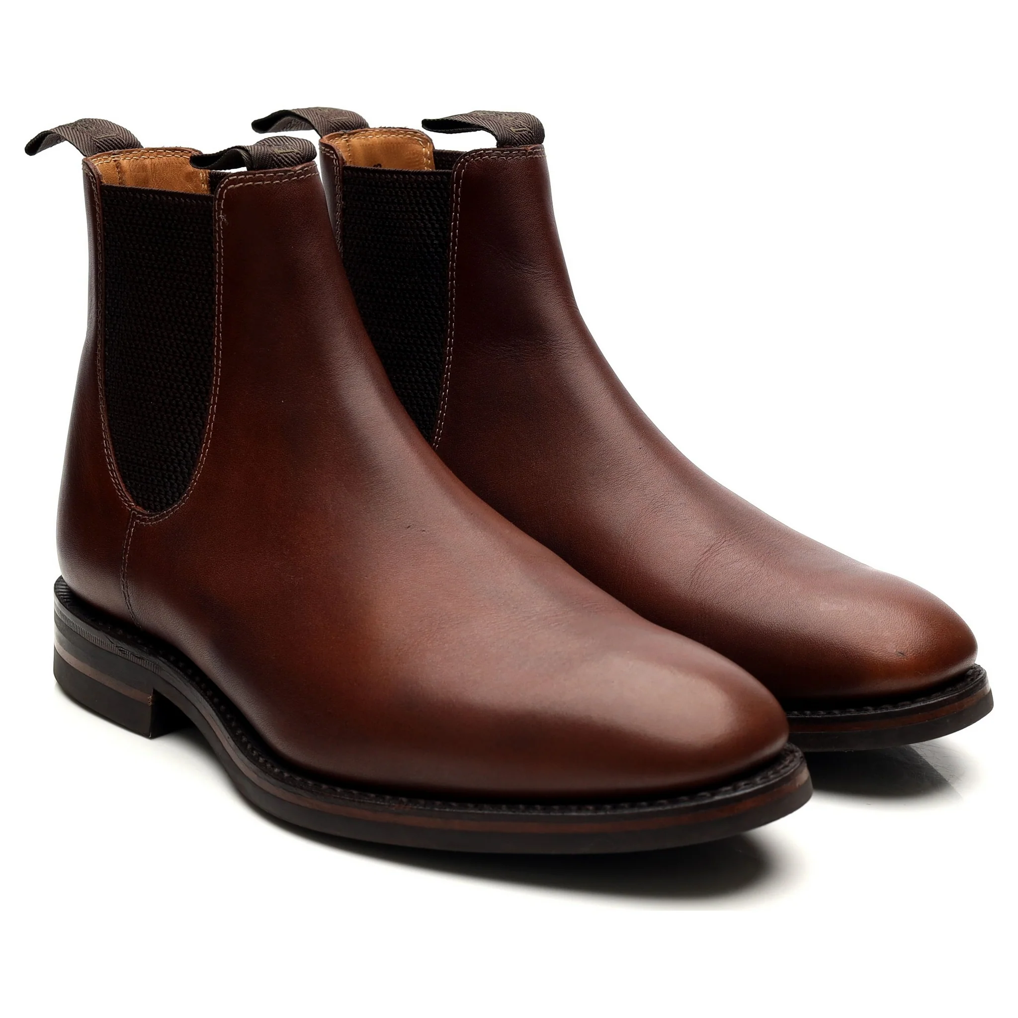 1880 'Chatsworth' Brown Leather Chelsea Boots UK 6 G - Image 7