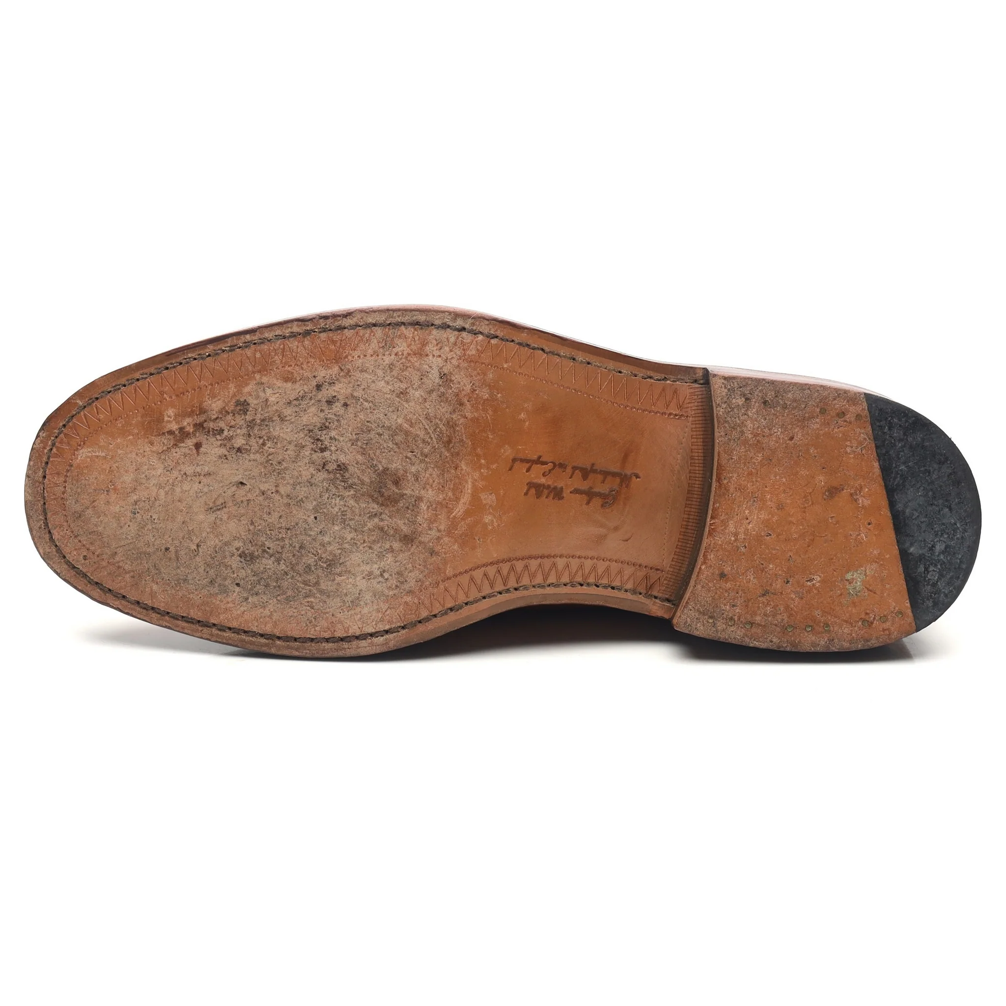 1880 'Chester 2' Tan Brown Leather Derby Brogues UK 8 F - Image 10