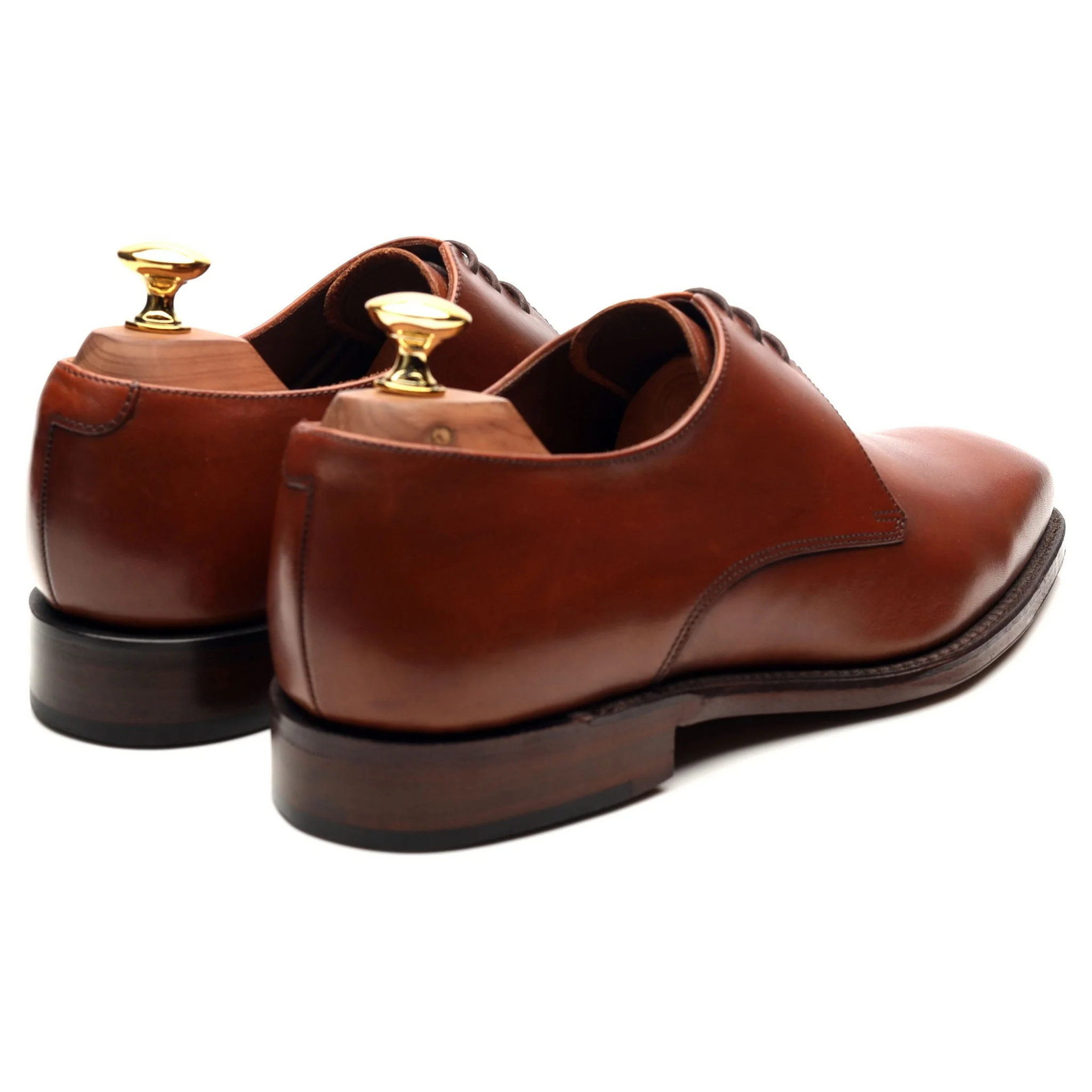 1880 'Cornwall' Tan Brown Leather Derby UK 6 E - Image 5