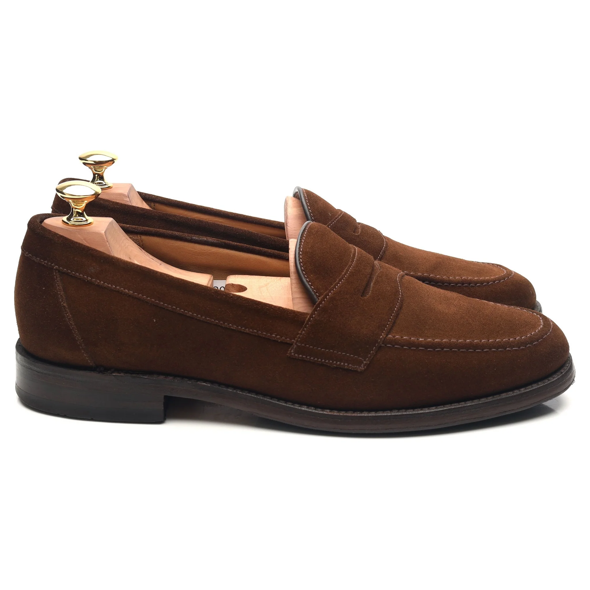 'Eton' Brown Suede Loafers UK 9.5 F - Image 6