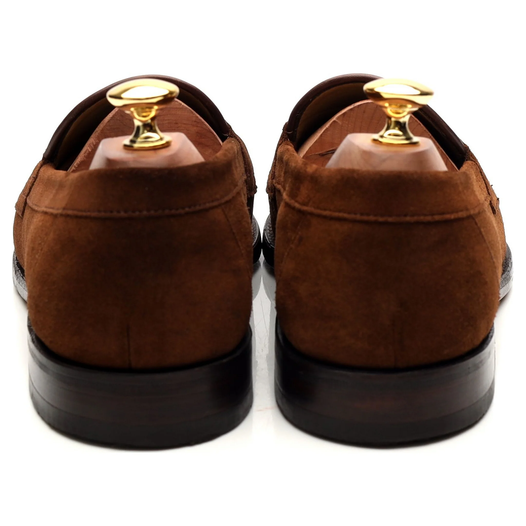 'Eton' Brown Suede Loafers UK 9 F - Image 4