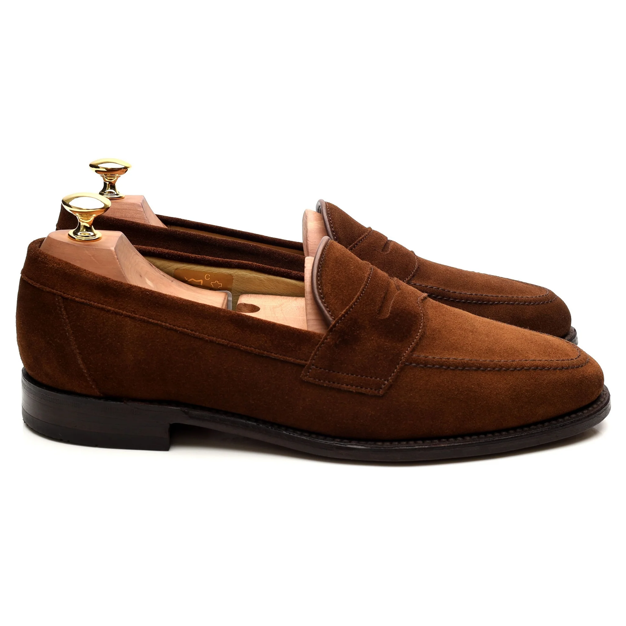 'Eton' Brown Suede Loafers UK 9 F - Image 6