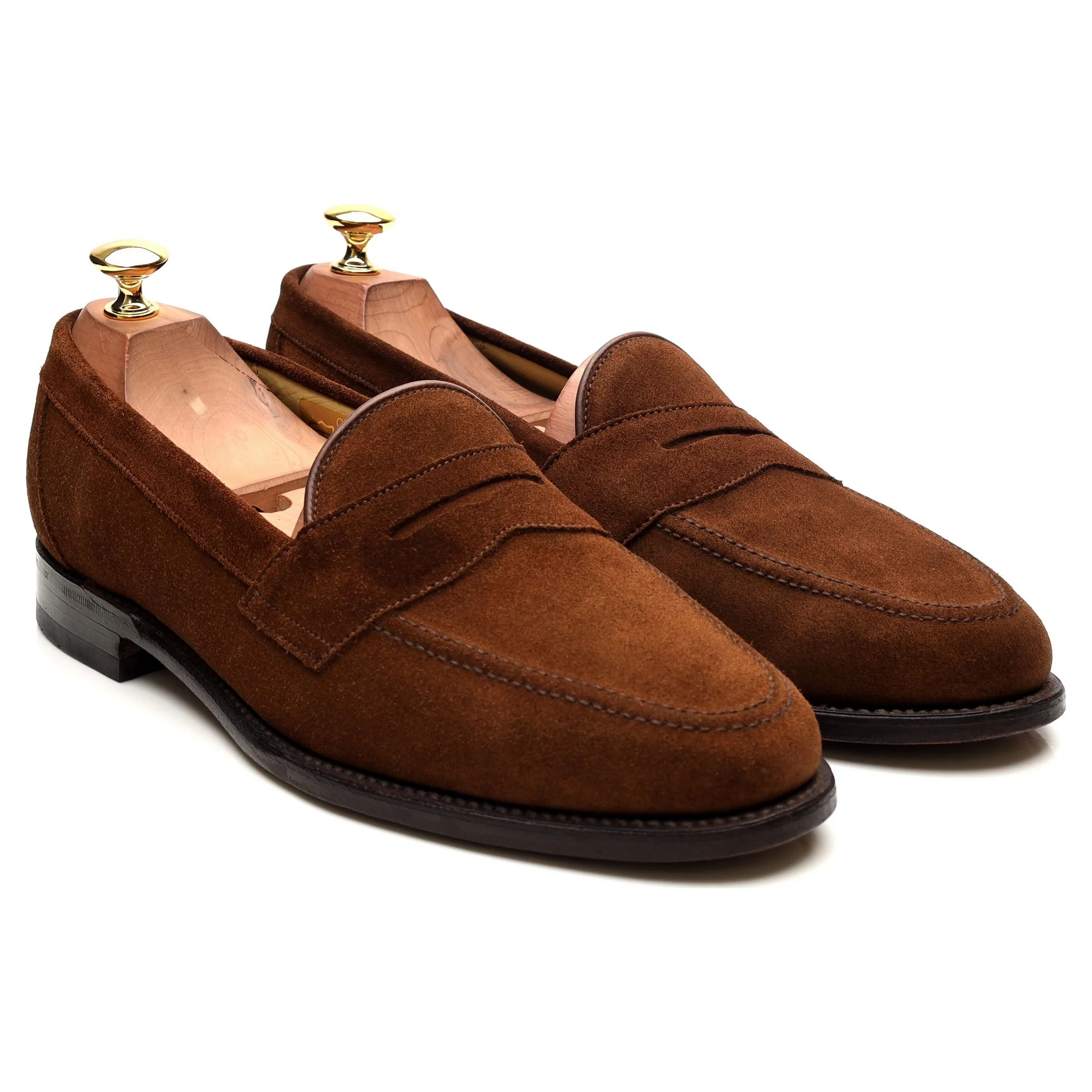 'Eton' Brown Suede Loafers UK 9 F - Image 7