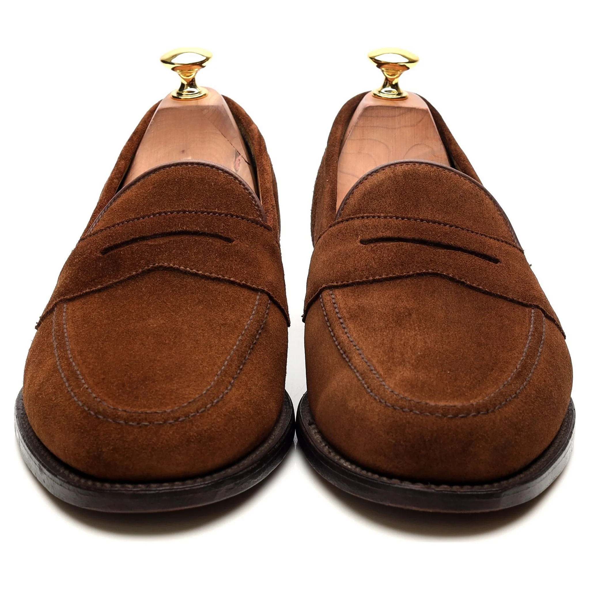 'Eton' Brown Suede Loafers UK 9 F - Image 8