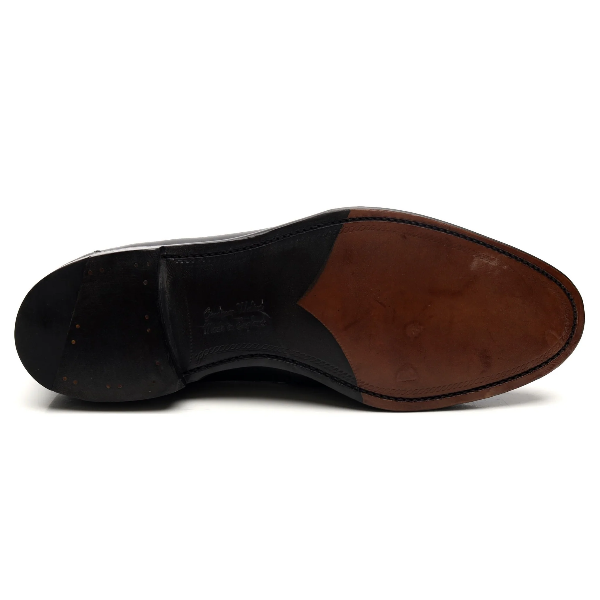 1880 'Hornbeam' Black Leather Loafers UK 9.5 F - Image 11