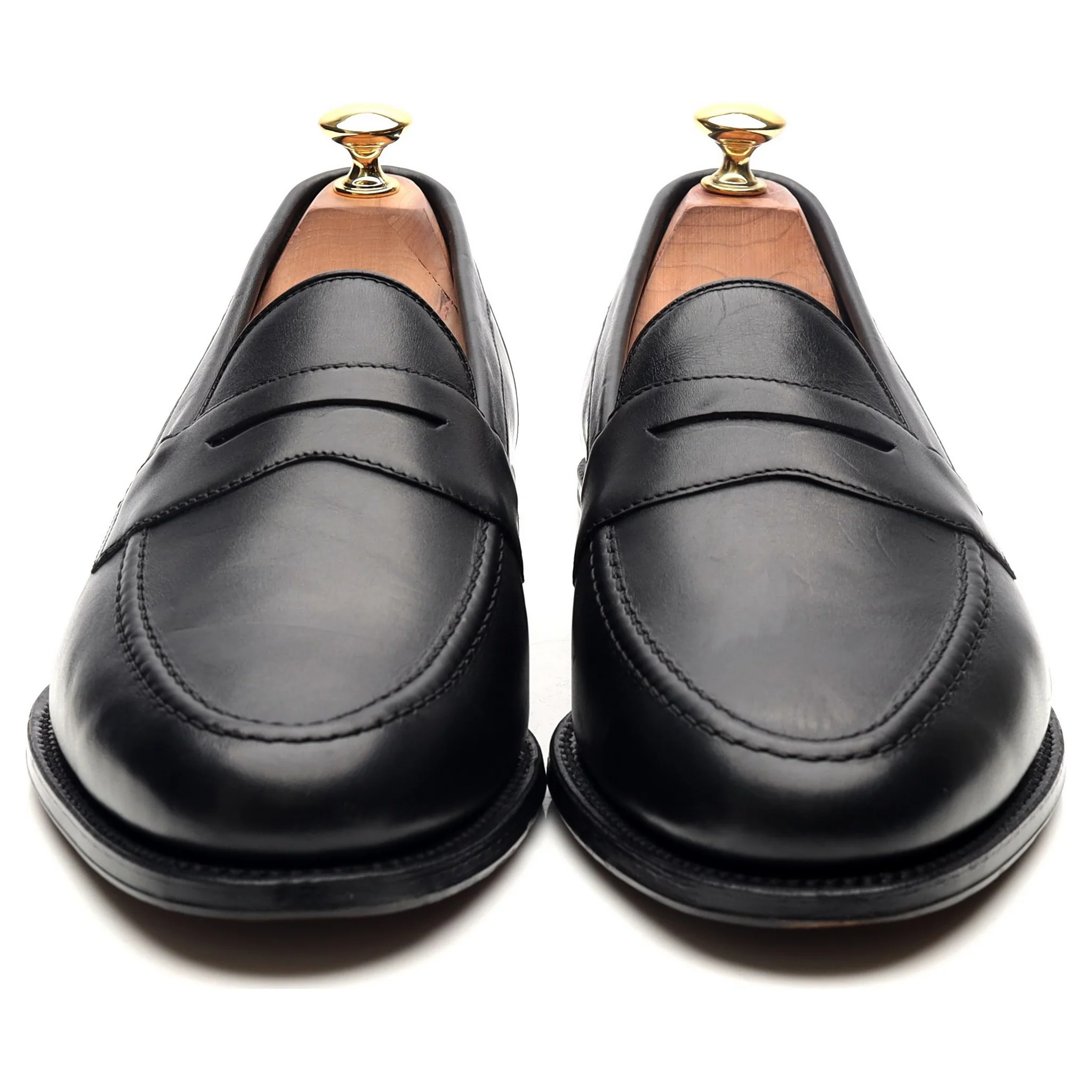 1880 'Hornbeam' Black Leather Loafers UK 9.5 F - Image 8