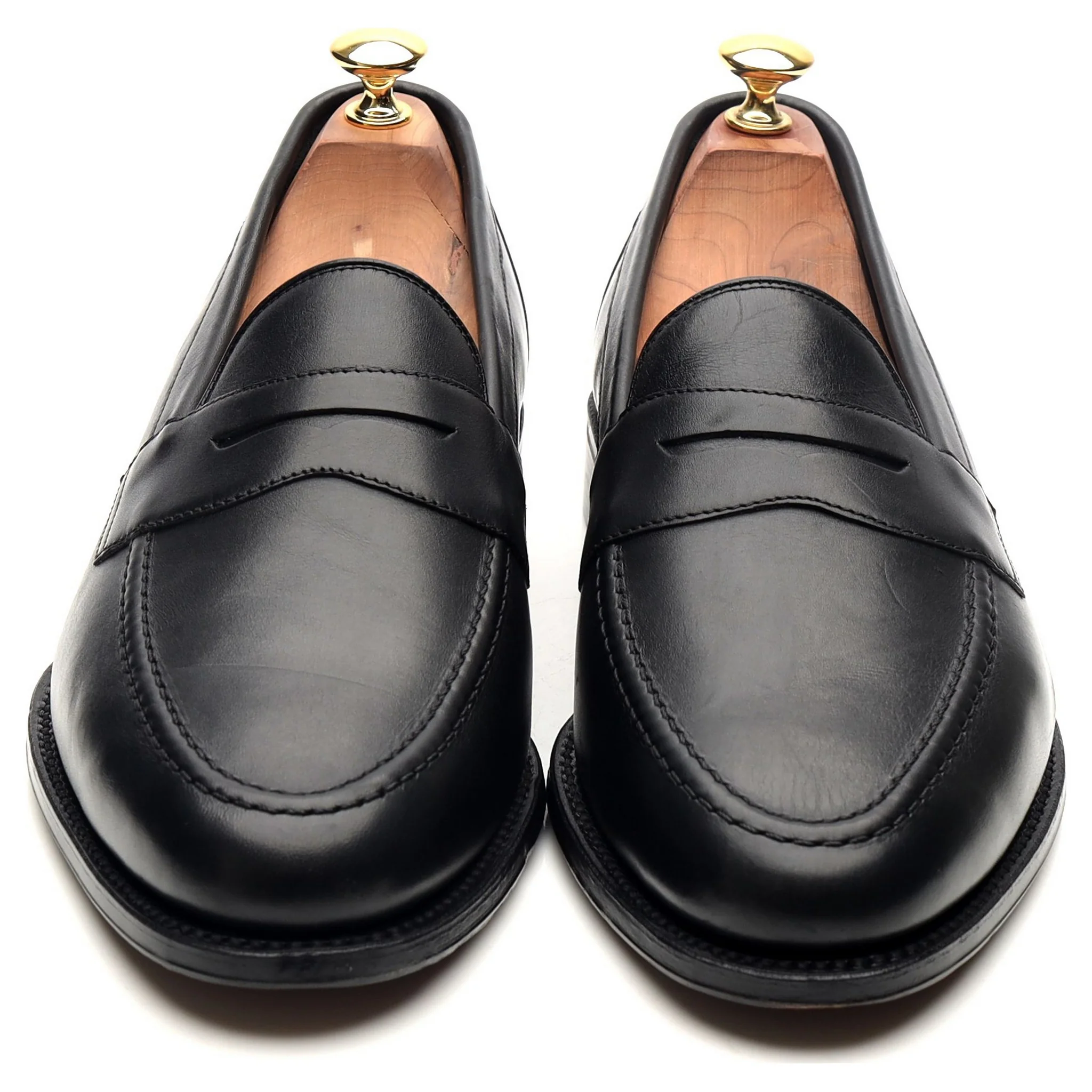 1880 'Hornbeam' Black Leather Loafers UK 9.5 F - Image 9