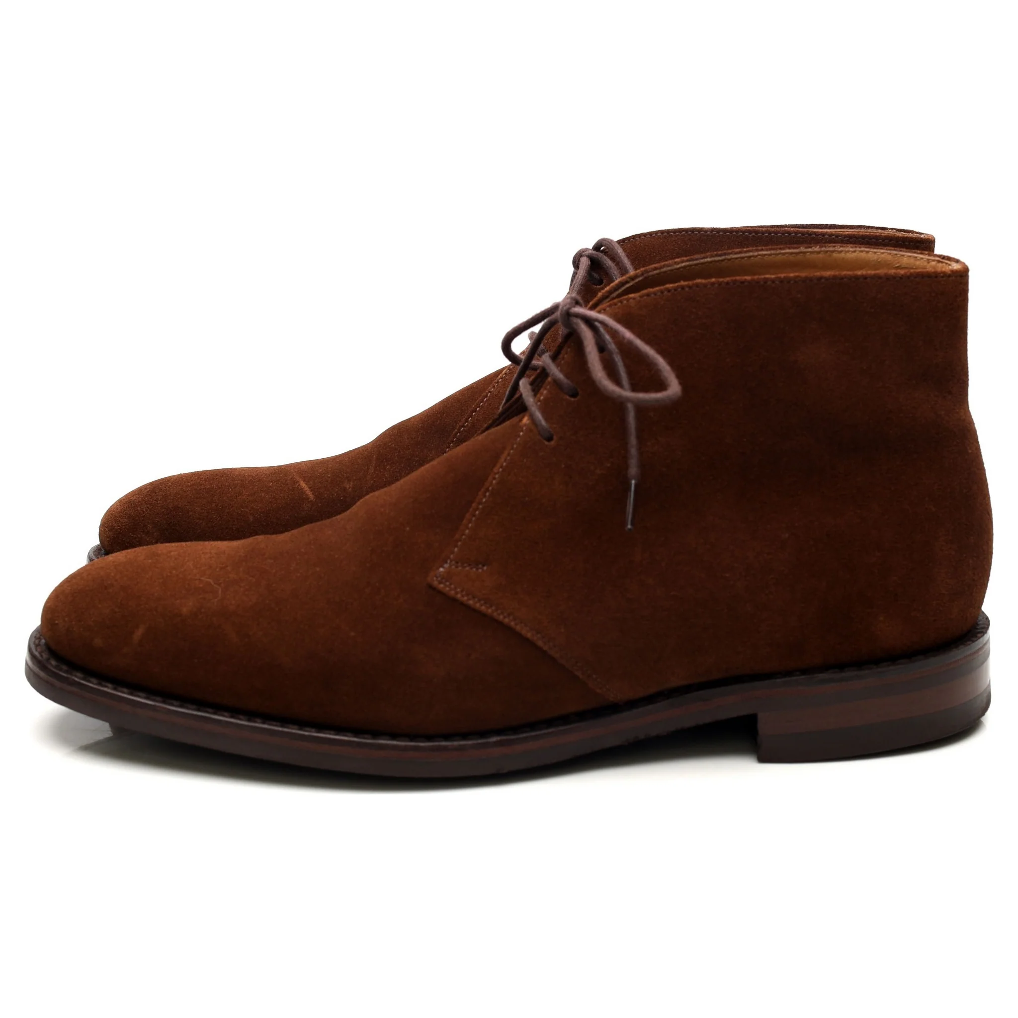 1880 'Kempton' Snuff Brown Suede Chukka Boots UK 8.5 F - Image 2