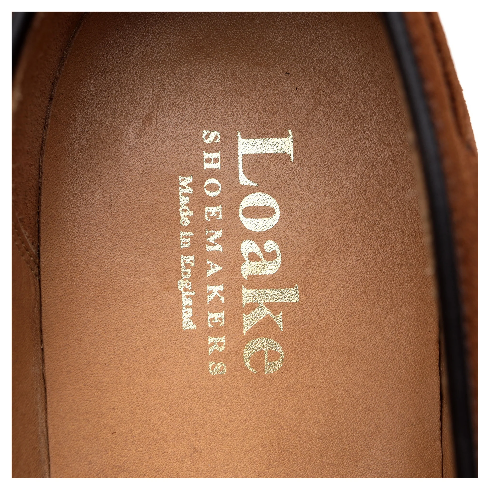 'Lincoln' Brown Suede Tassel Loafers UK 7.5 F - Image 12