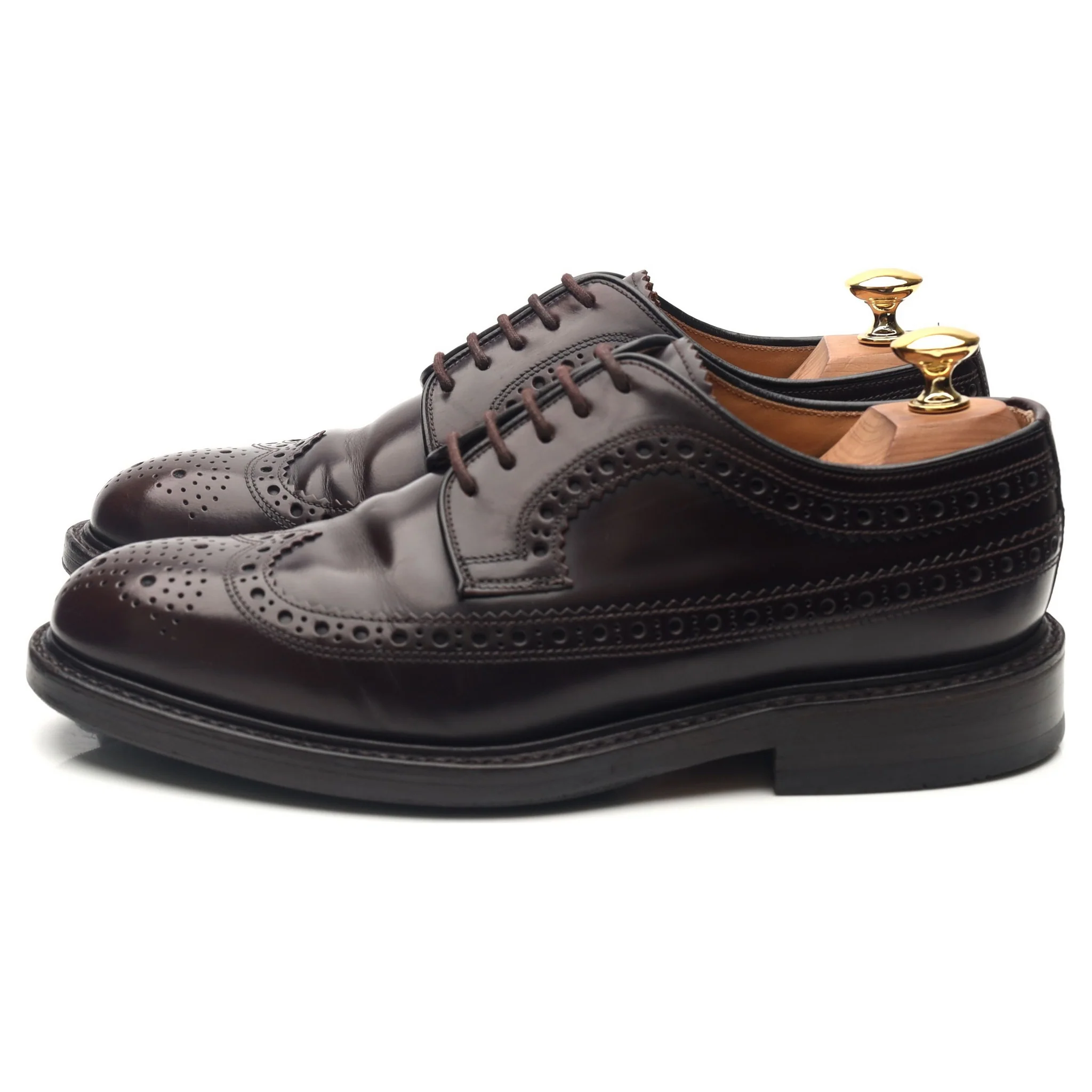 'Royal Brogue' Burgundy Leather Derby Brogues UK 6 F - Image 2