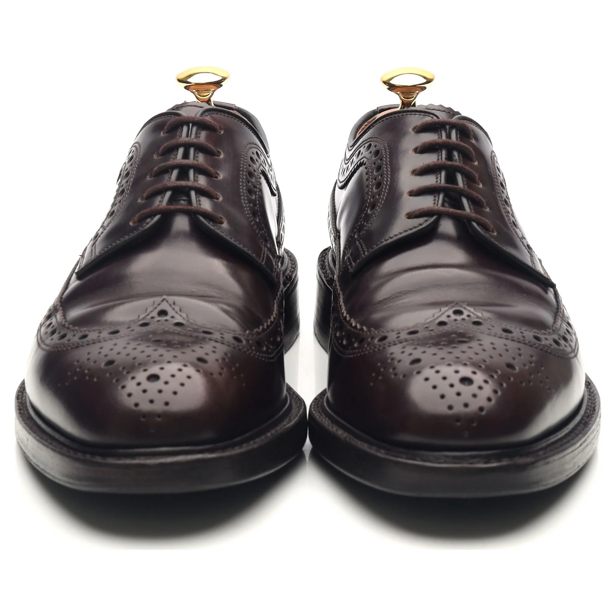 'Royal Brogue' Burgundy Leather Derby Brogues UK 6 F - Image 8