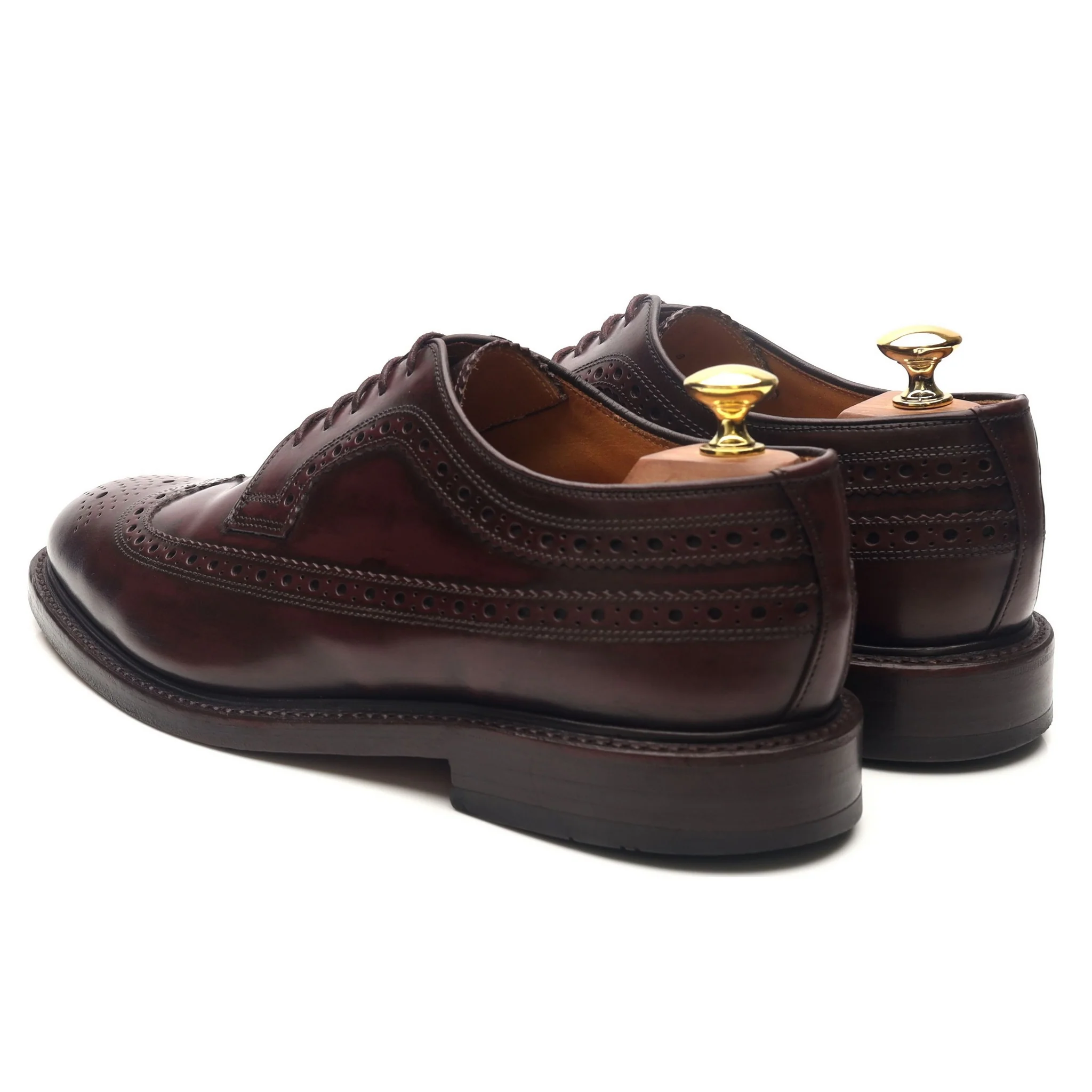 'Royal Brogue' Burgundy Leather Derby Brogues UK 8 F - Image 3