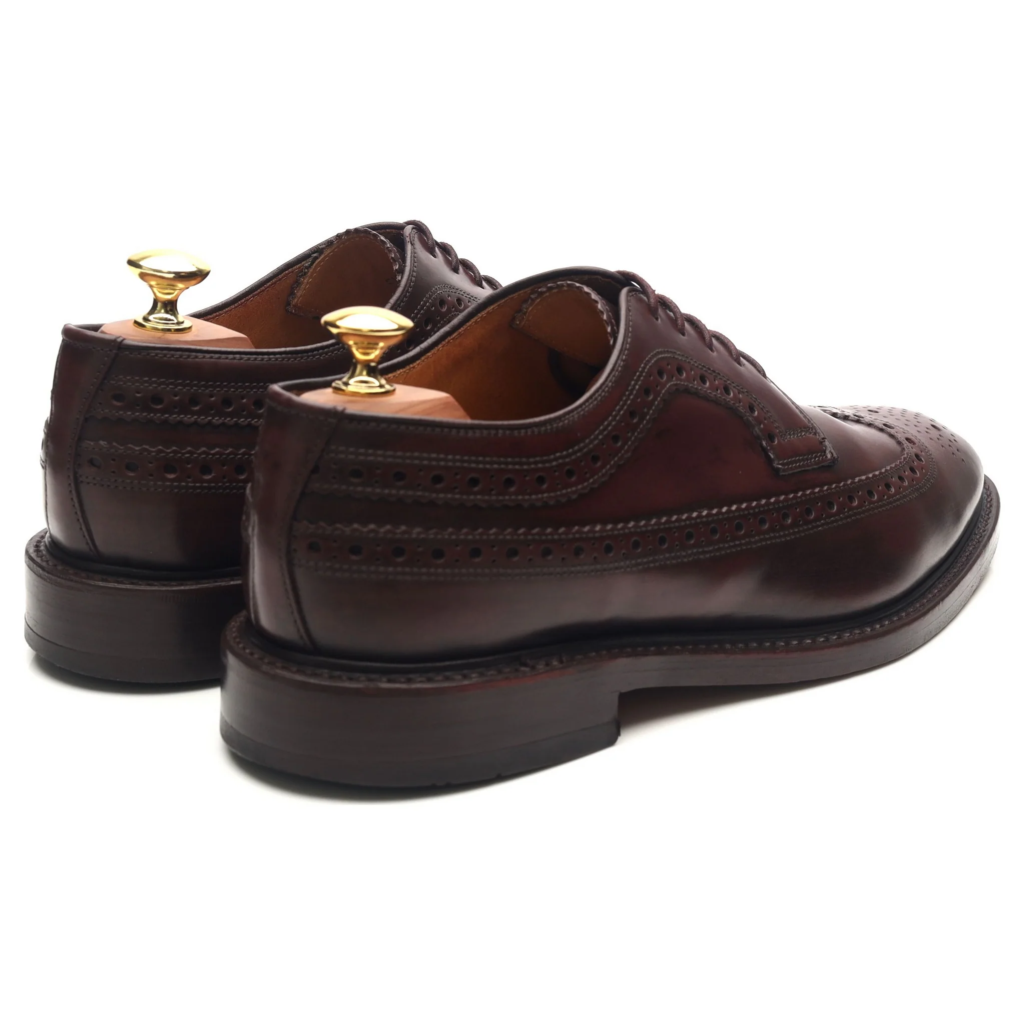 'Royal Brogue' Burgundy Leather Derby Brogues UK 8 F - Image 5