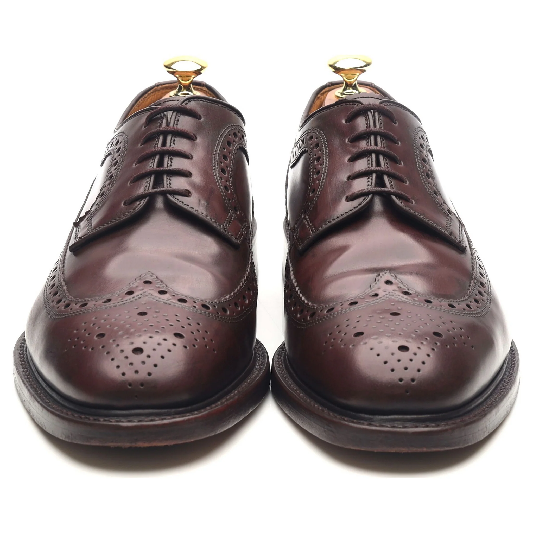 'Royal Brogue' Burgundy Leather Derby Brogues UK 8 F - Image 8