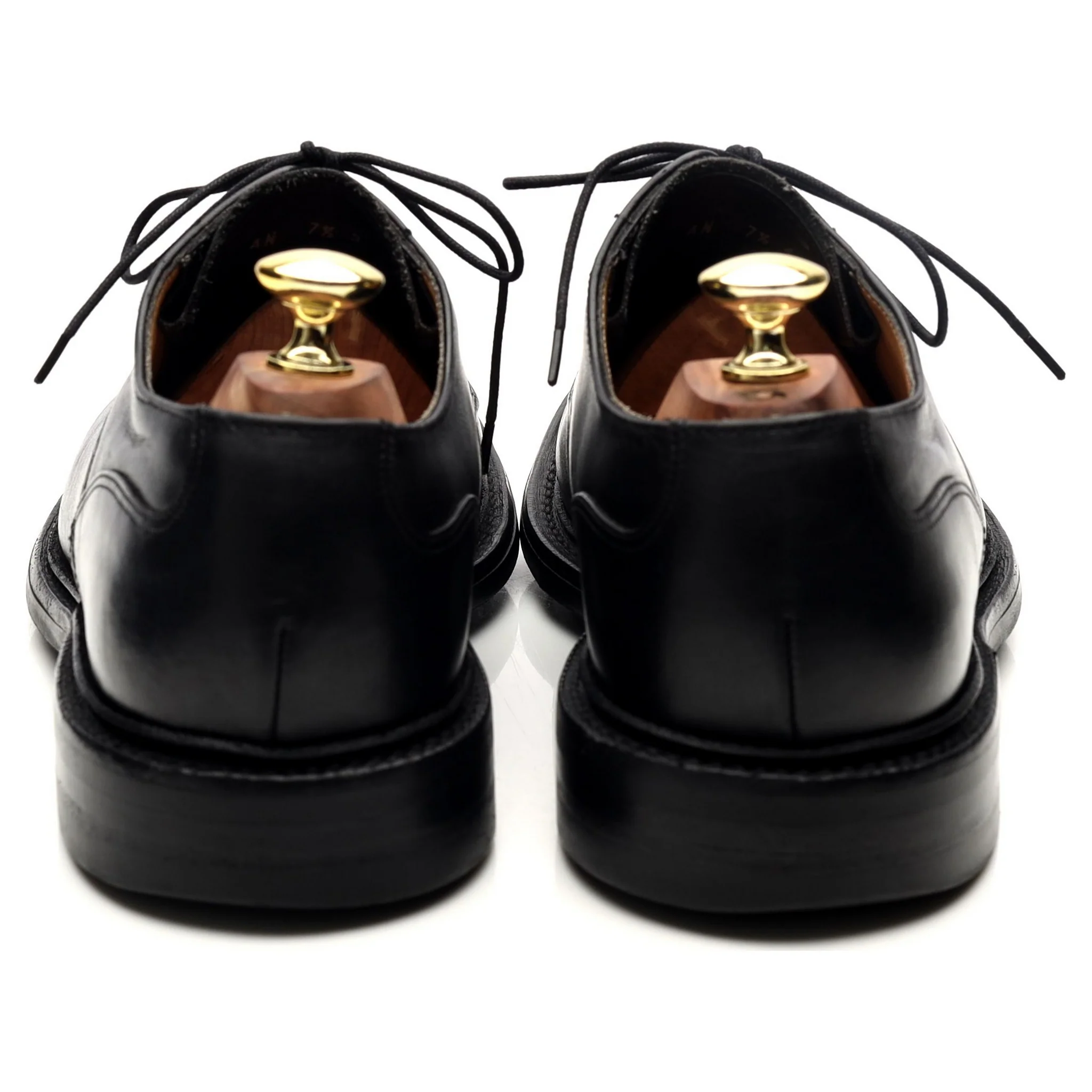 1880 'Stamford' Black Leather Derby UK 7.5 F - Image 4