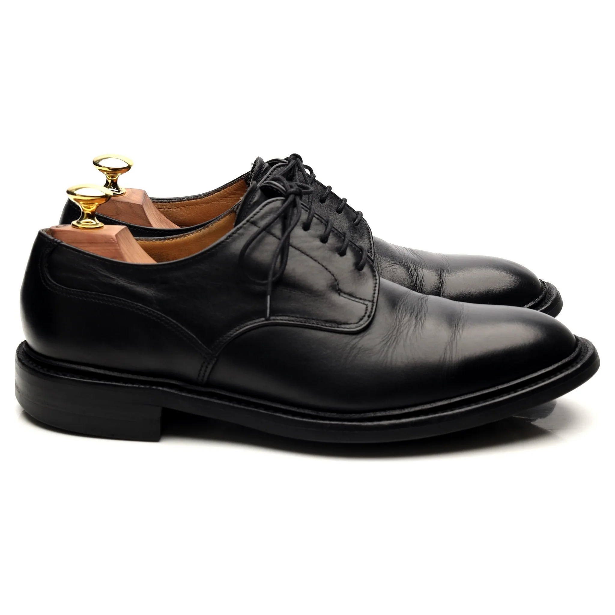 1880 'Stamford' Black Leather Derby UK 7.5 F - Image 6