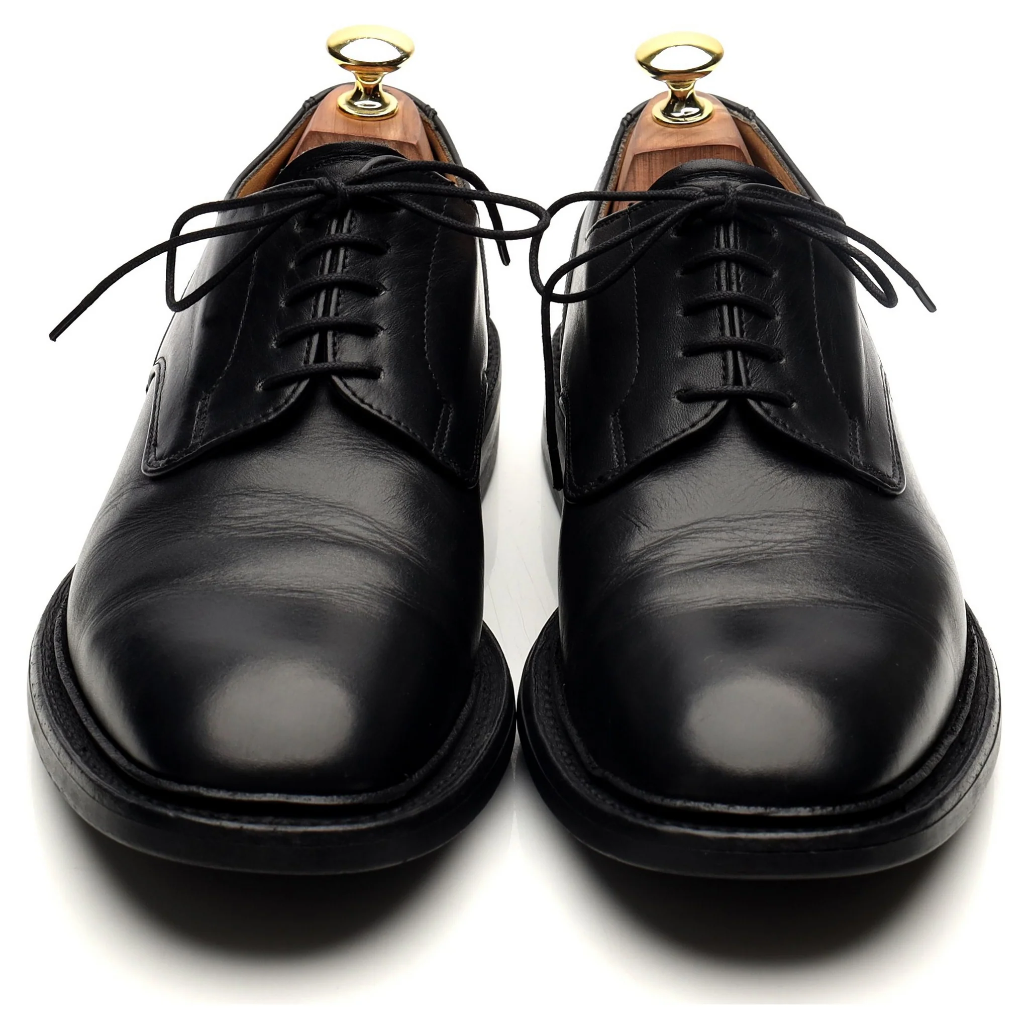 1880 'Stamford' Black Leather Derby UK 7.5 F - Image 9
