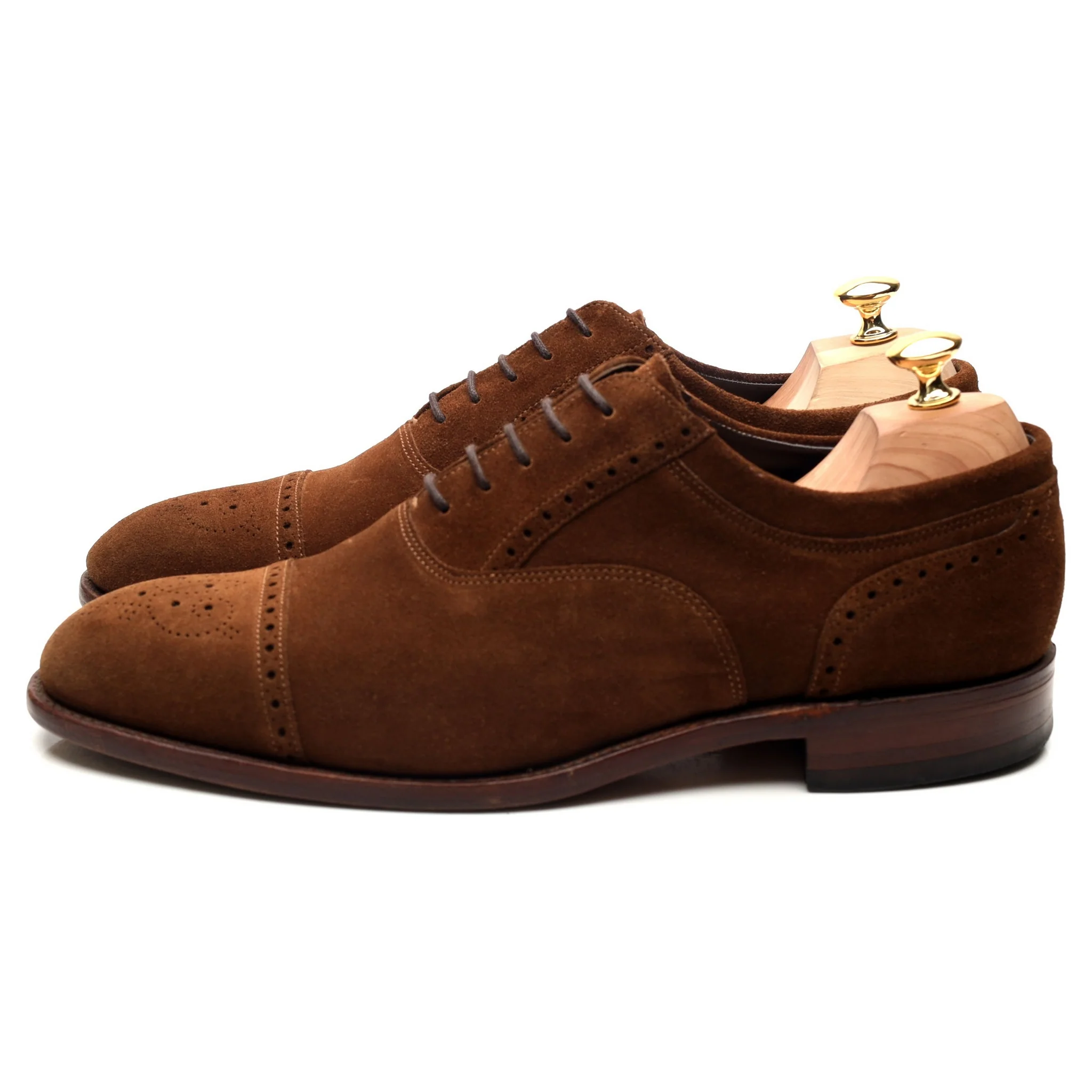 'Higham' Snuff Brown Suede Oxford Brogues UK 11 F - Image 2