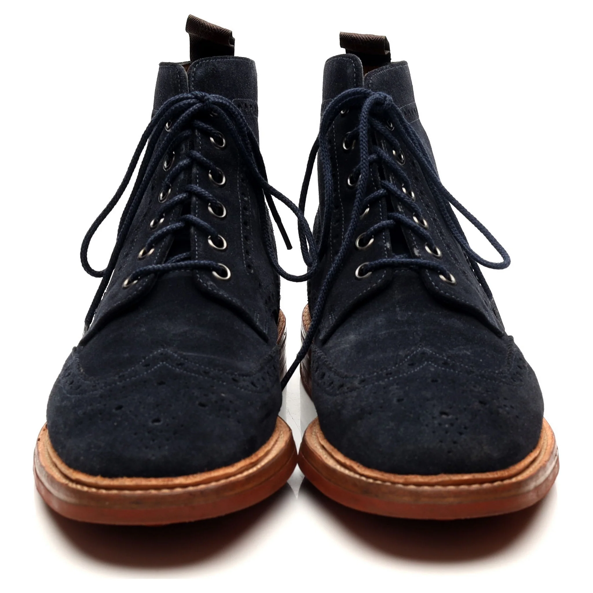 1880 'Winchester' Navy Blue Suede Boots UK 7 F - Image 8