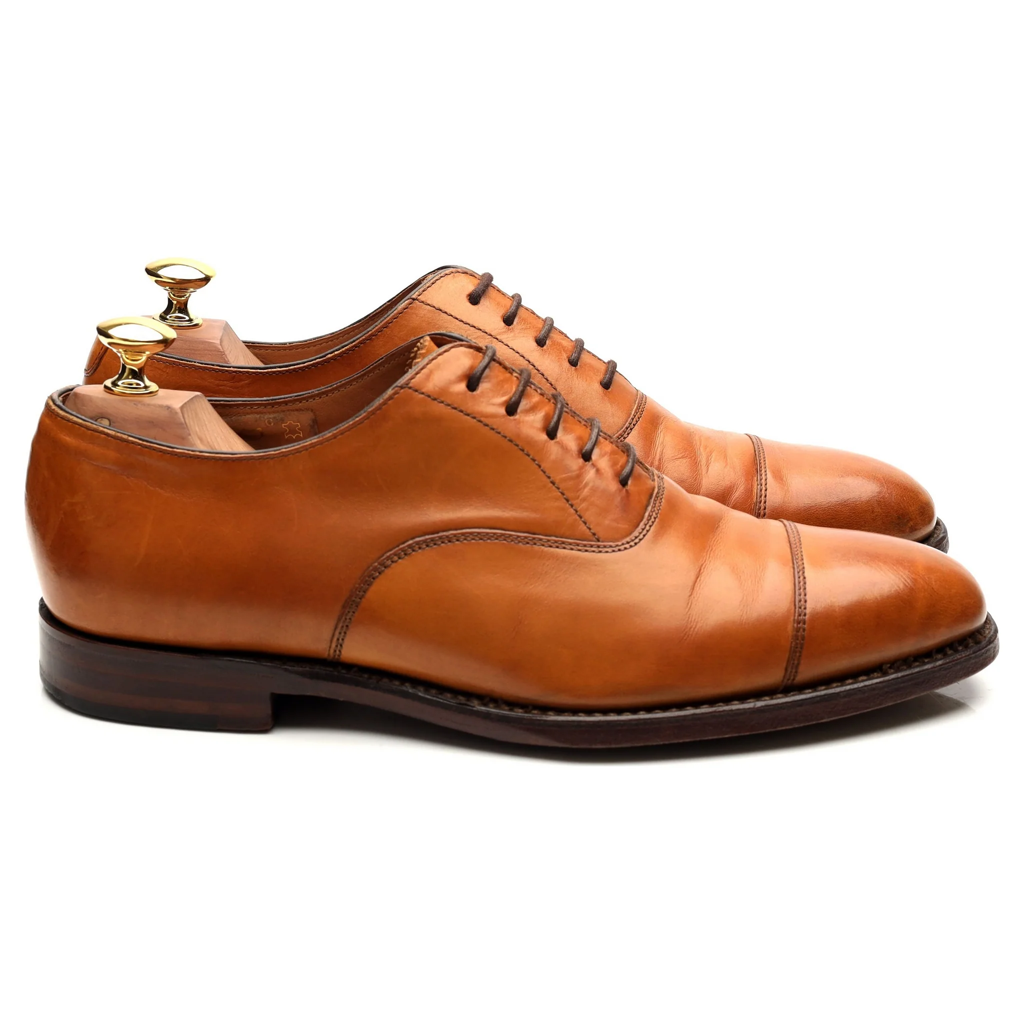 1880 'Aldwych' Tan Brown Leather Oxford UK 6.5 F - Image 6