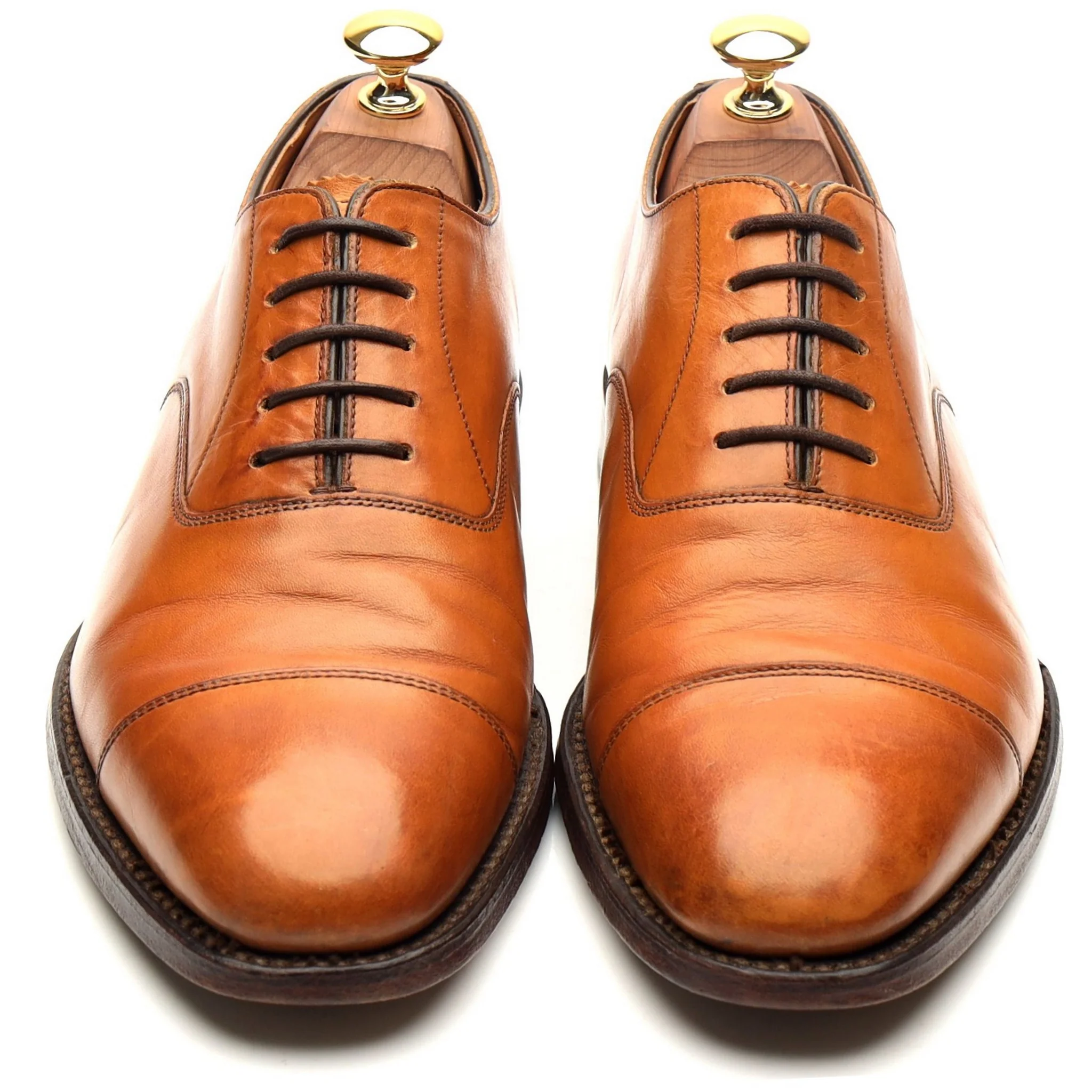 1880 'Aldwych' Tan Brown Leather Oxford UK 6.5 F - Image 9