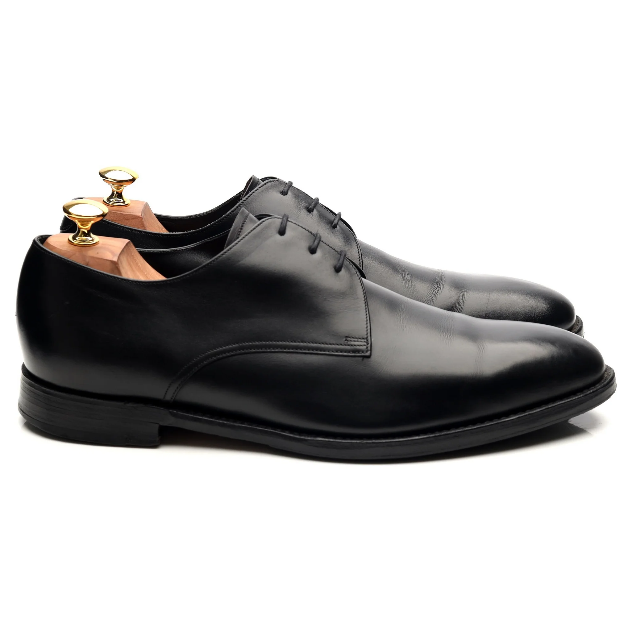 1880 'Downing' Black Leather Derby UK 10 F - Image 6