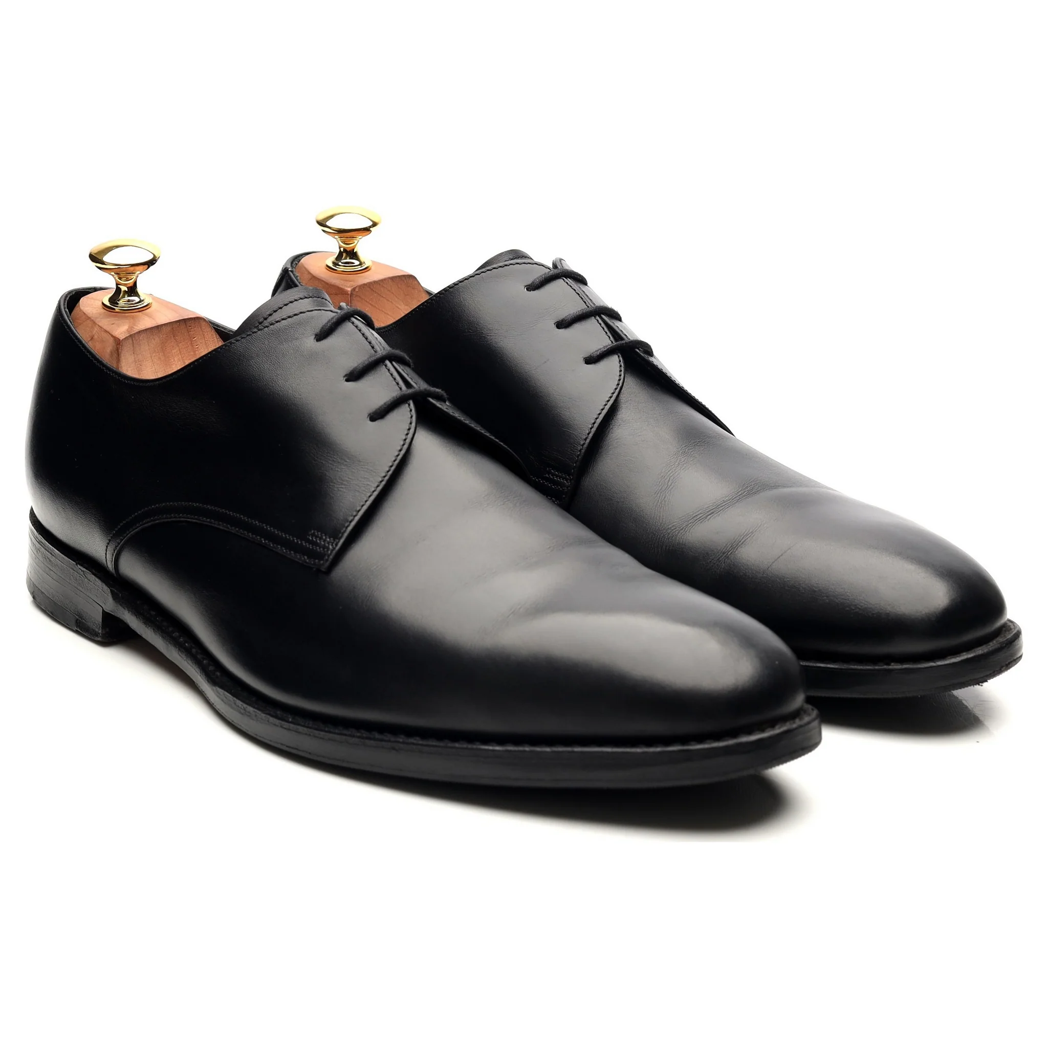 1880 'Downing' Black Leather Derby UK 10 F - Image 7