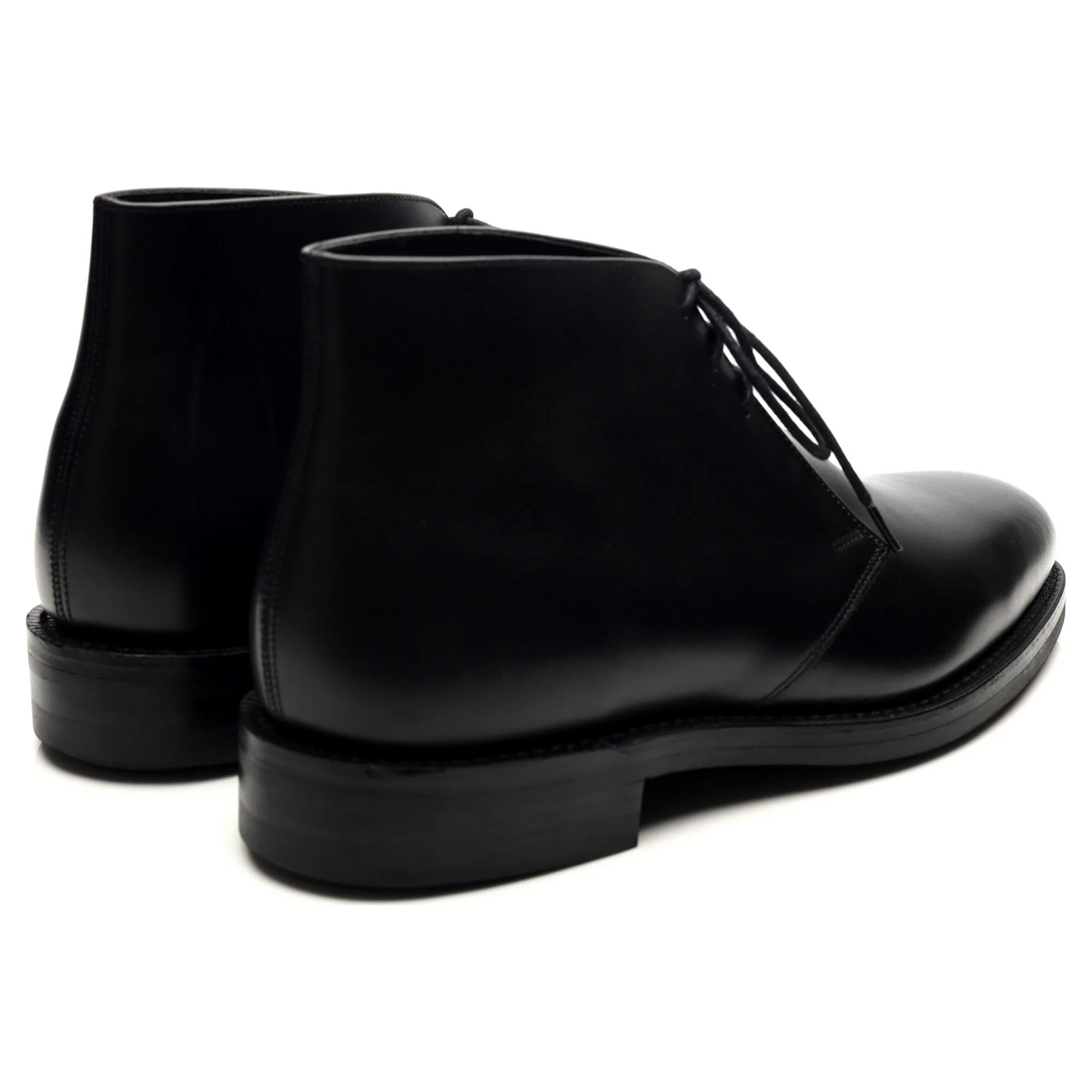 1880 'Pimlico' Black Leather Chukka Boots UK 7 F - Image 5
