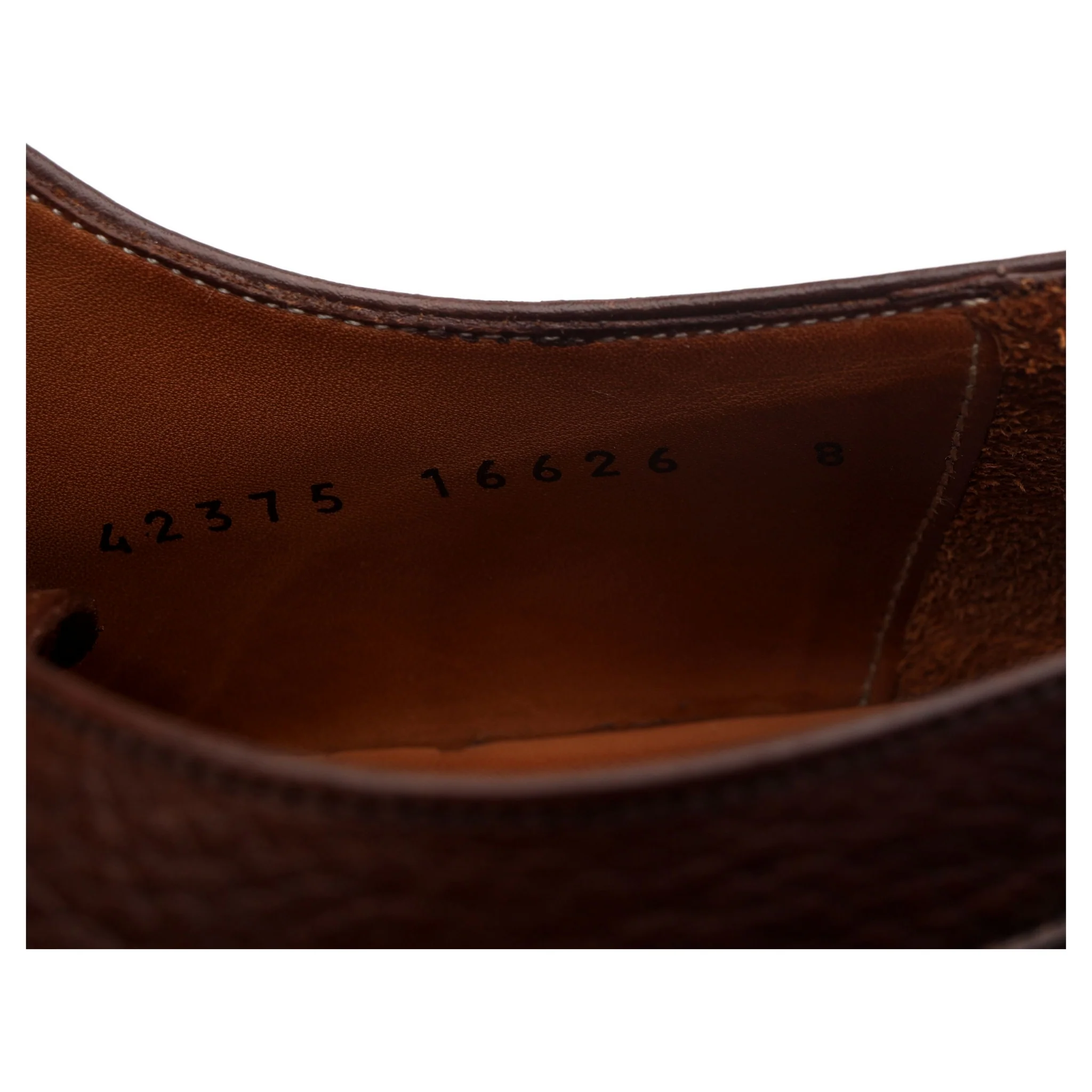 'Denham' Dark Brown Leather Split Toe Derby UK 8 - Image 13