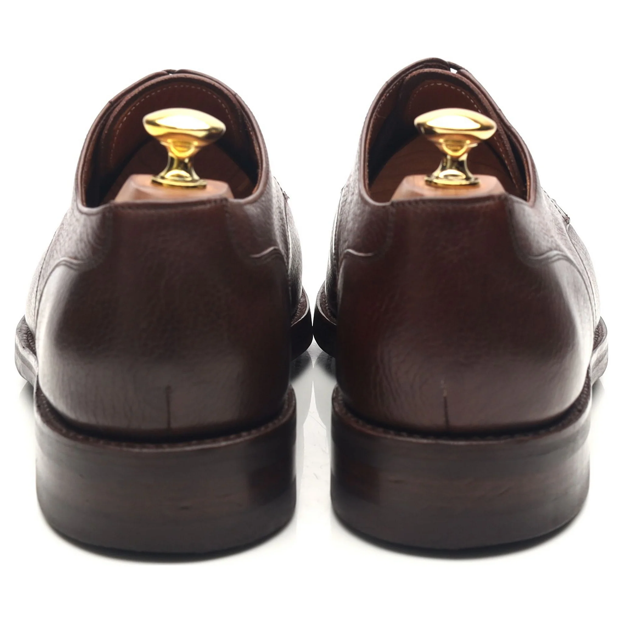 'Denham' Dark Brown Leather Split Toe Derby UK 8 - Image 4