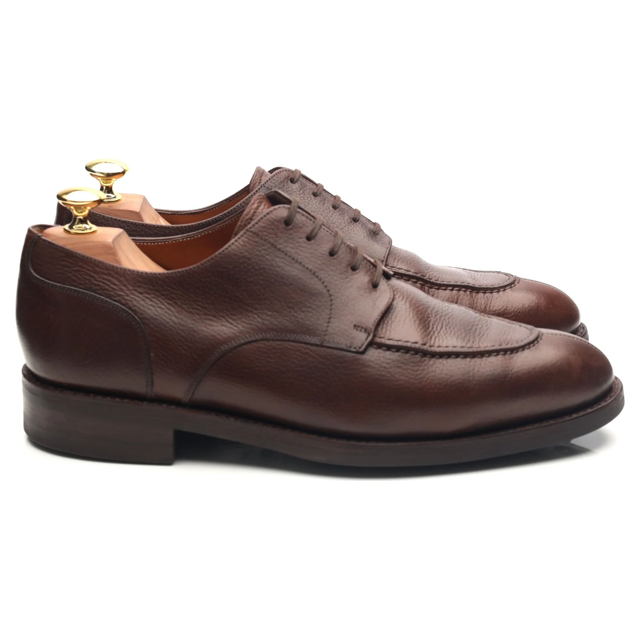 'Denham' Dark Brown Leather Split Toe Derby UK 8 - Image 6