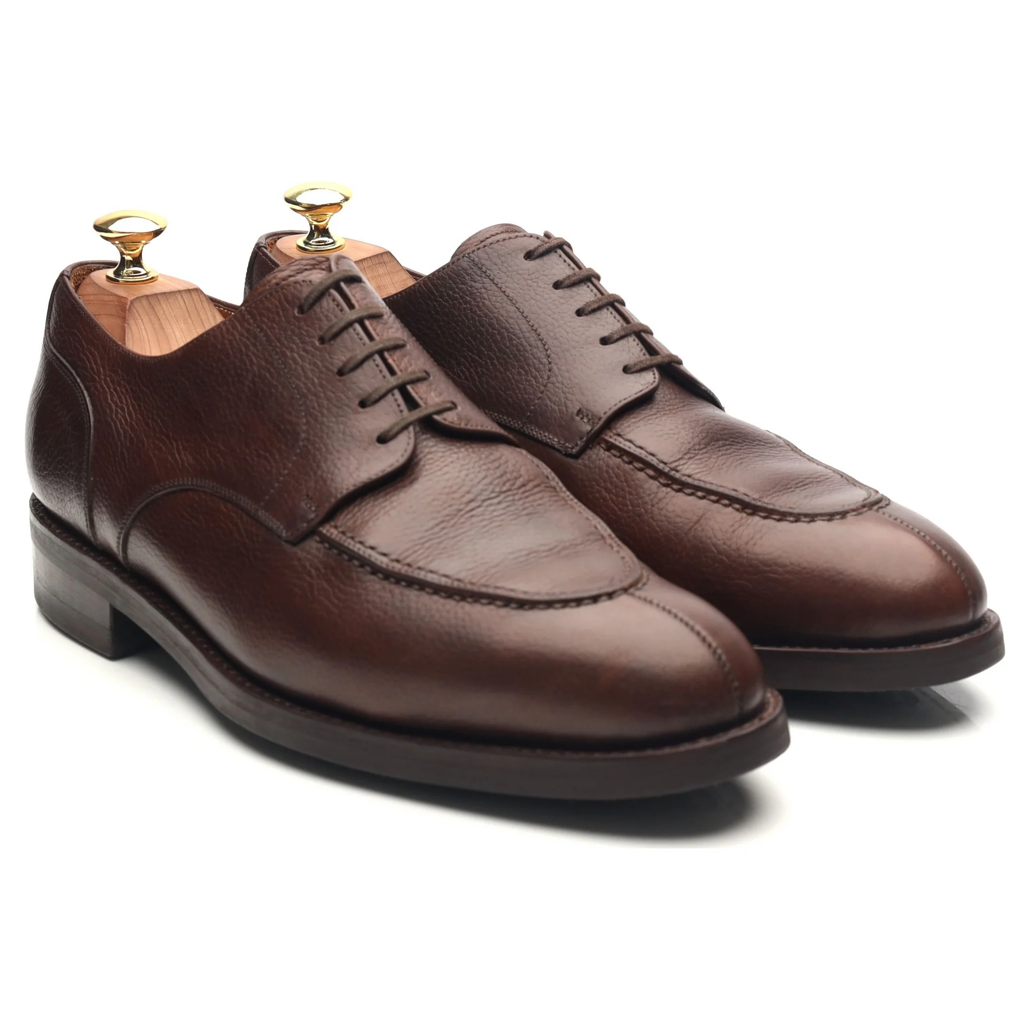 'Denham' Dark Brown Leather Split Toe Derby UK 8 - Image 7