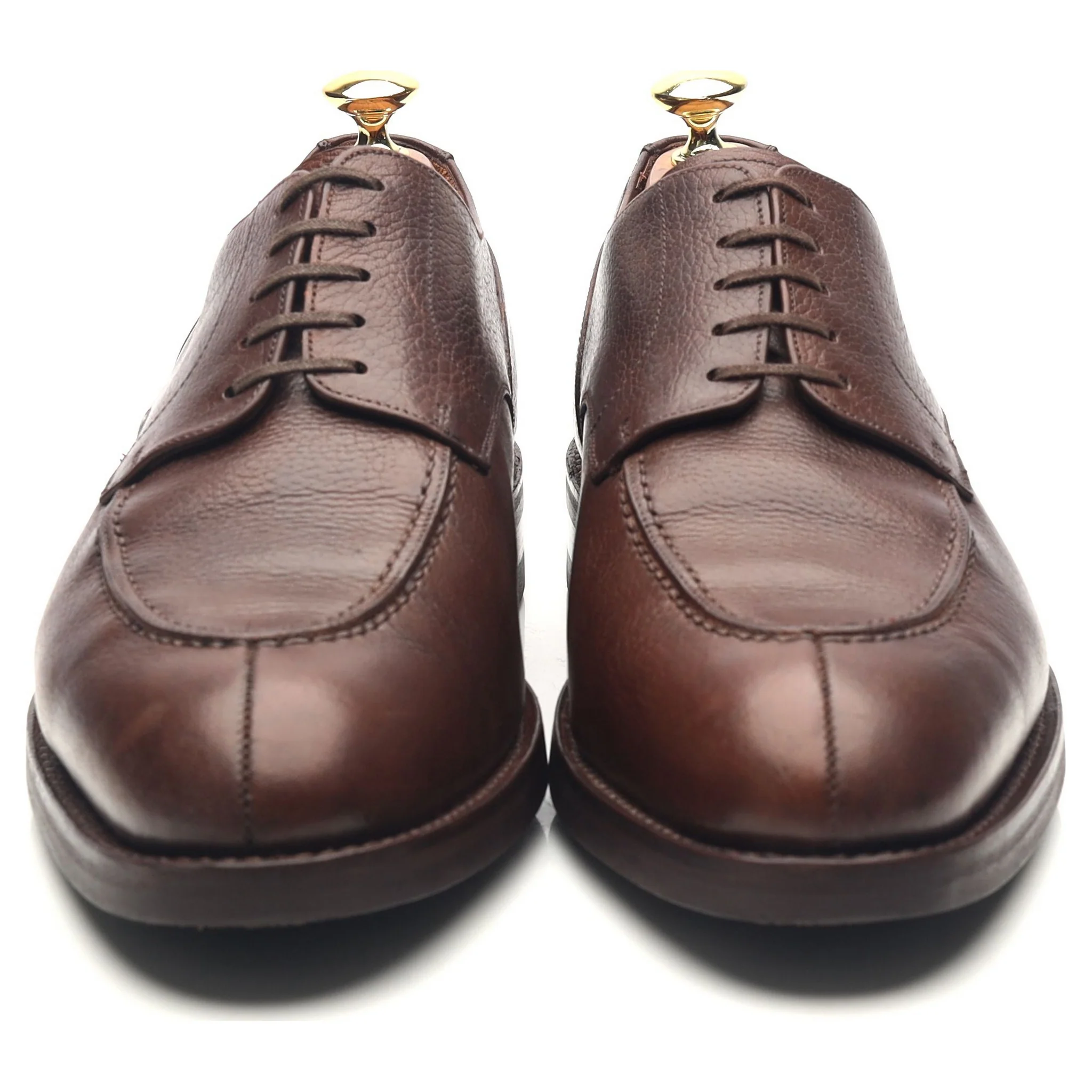 'Denham' Dark Brown Leather Split Toe Derby UK 8 - Image 8