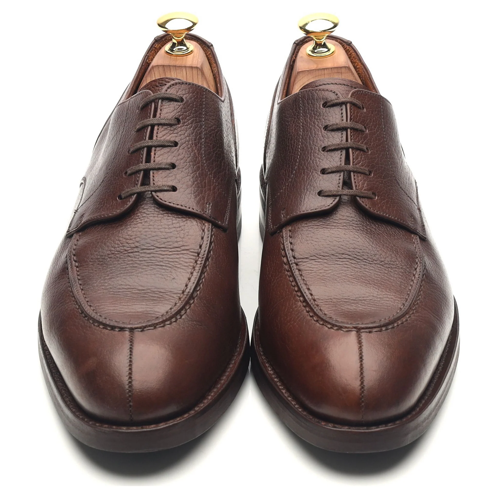 'Denham' Dark Brown Leather Split Toe Derby UK 8 - Image 9
