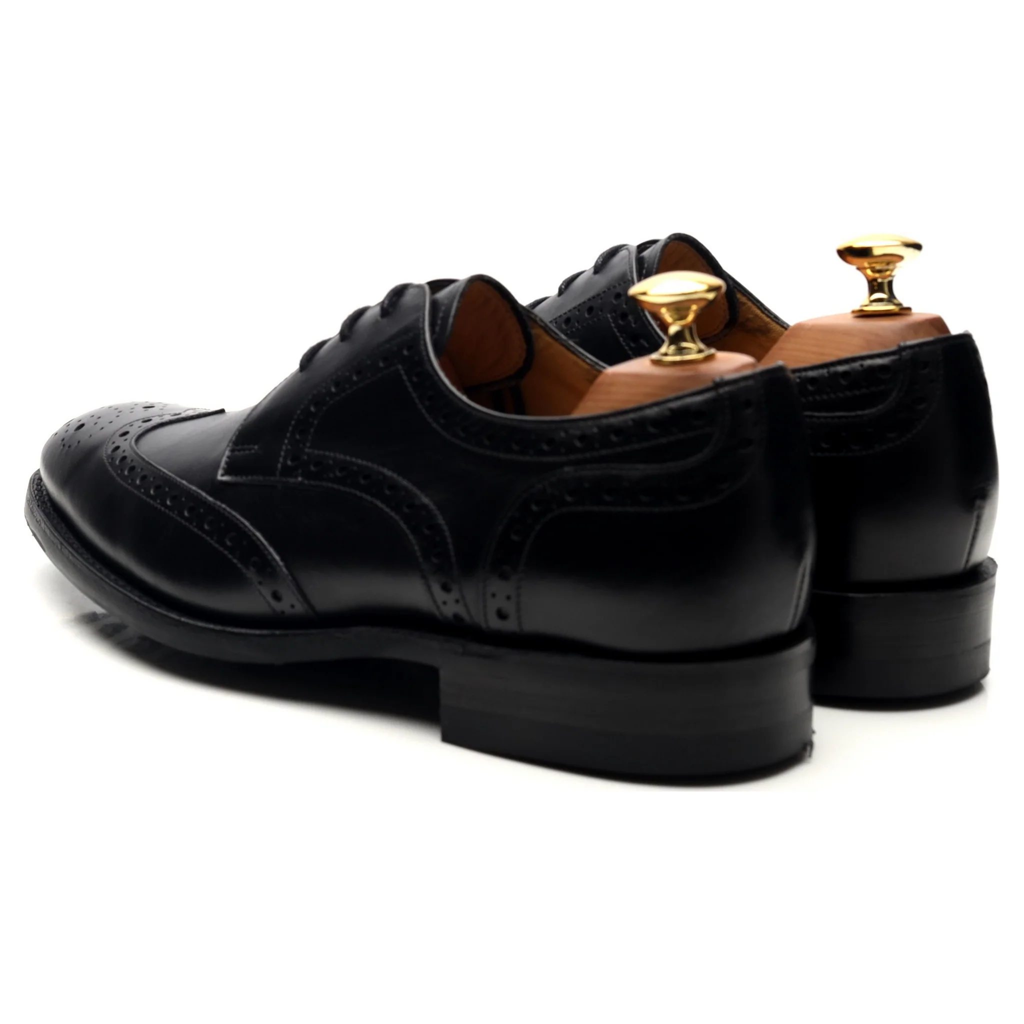 'Longworth' Black Leather Derby Brogues UK 6 G - Image 3