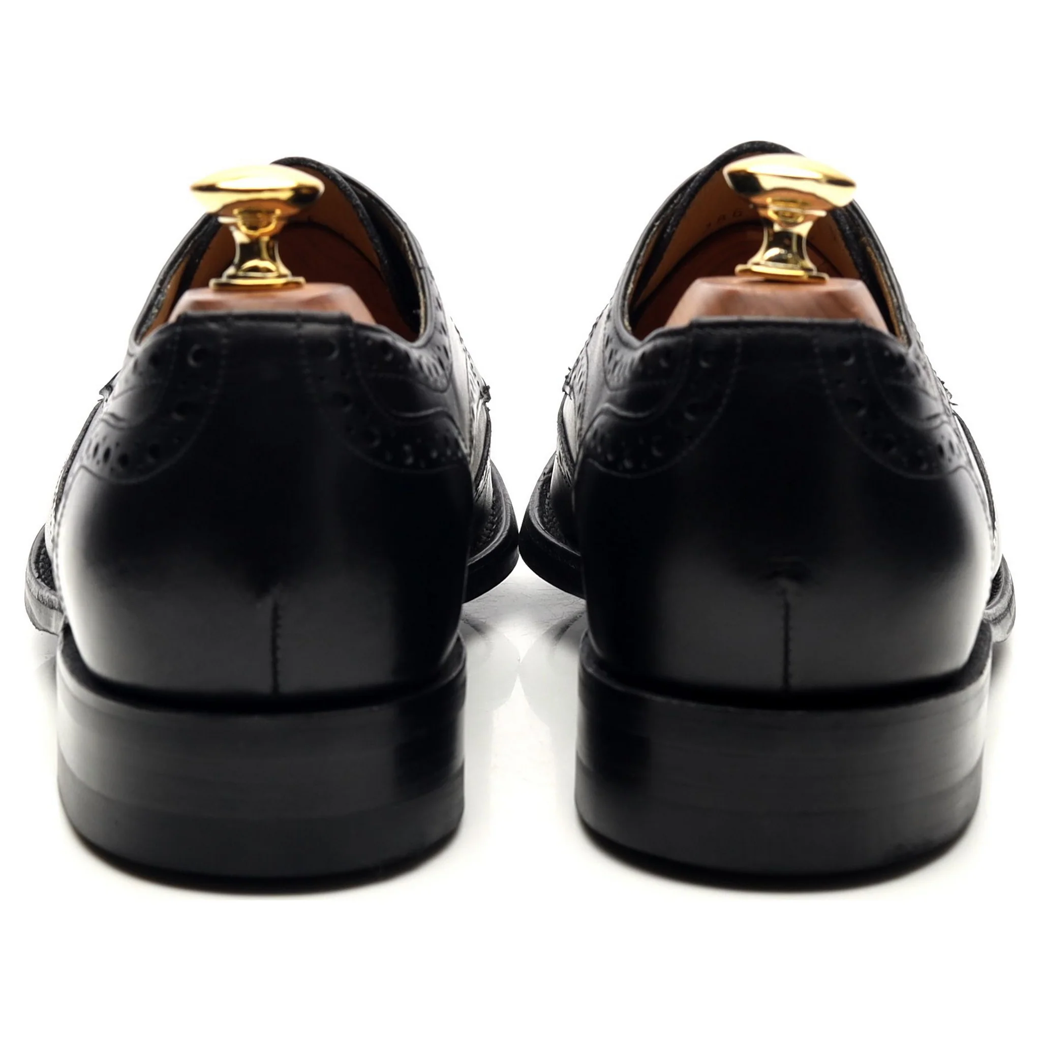 'Longworth' Black Leather Derby Brogues UK 6 G - Image 4