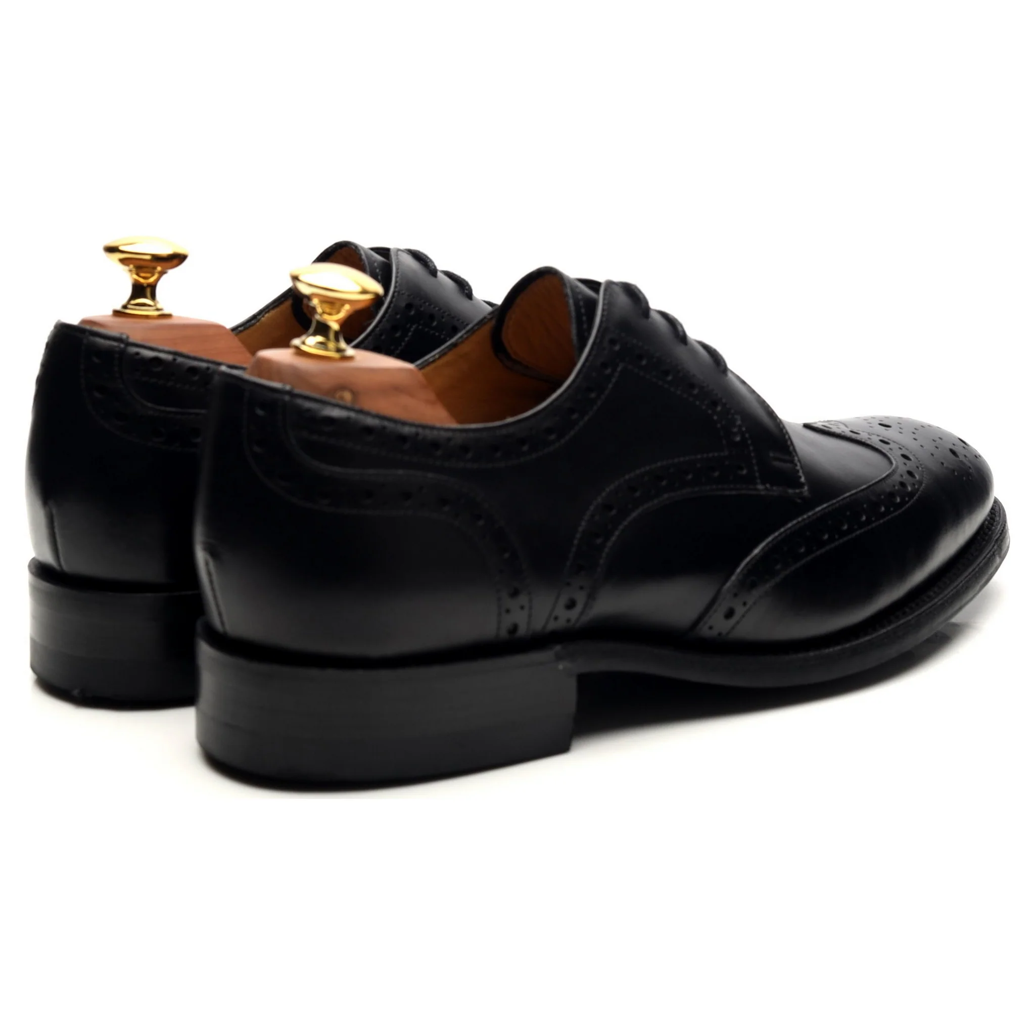 'Longworth' Black Leather Derby Brogues UK 6 G - Image 5