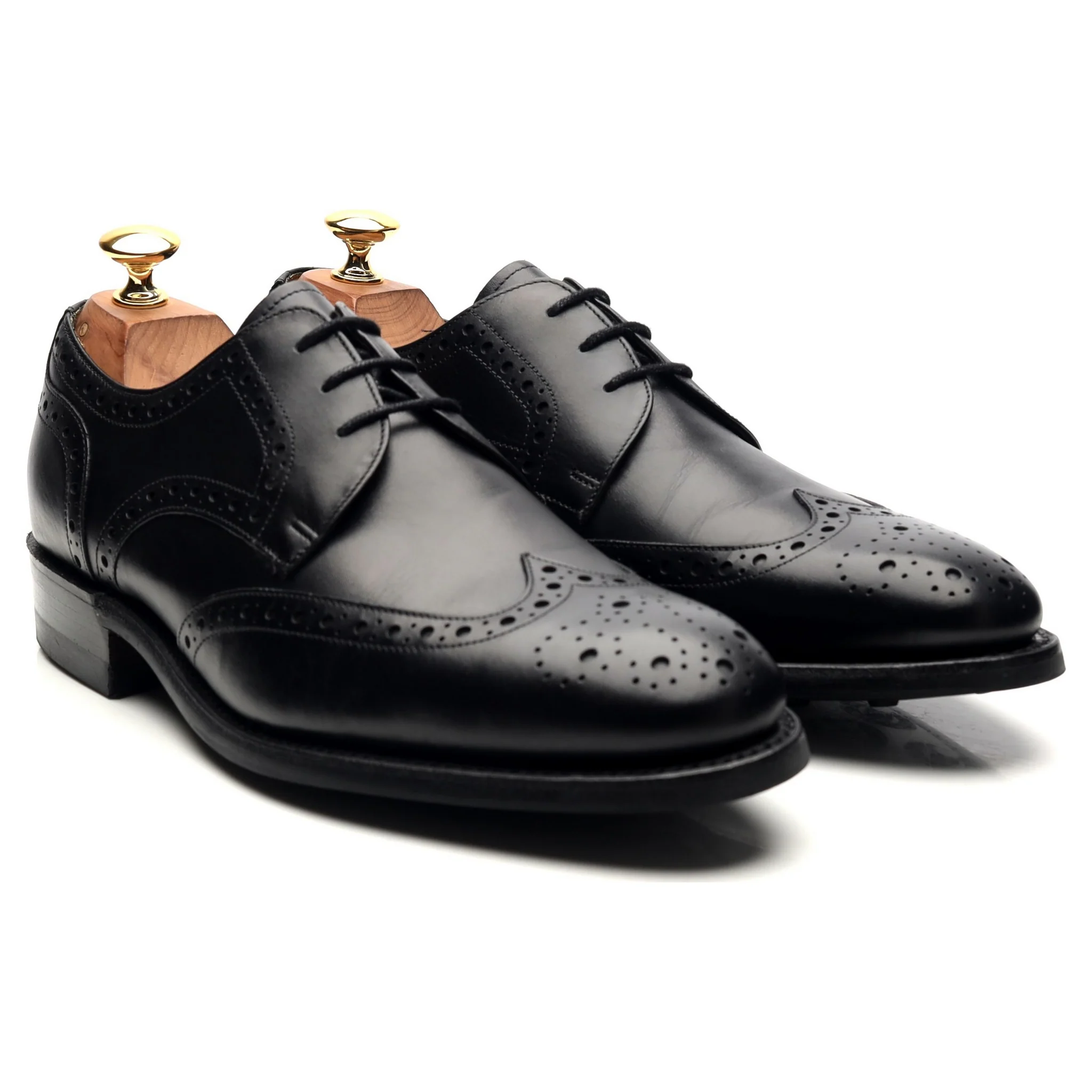 'Longworth' Black Leather Derby Brogues UK 6 G - Image 7