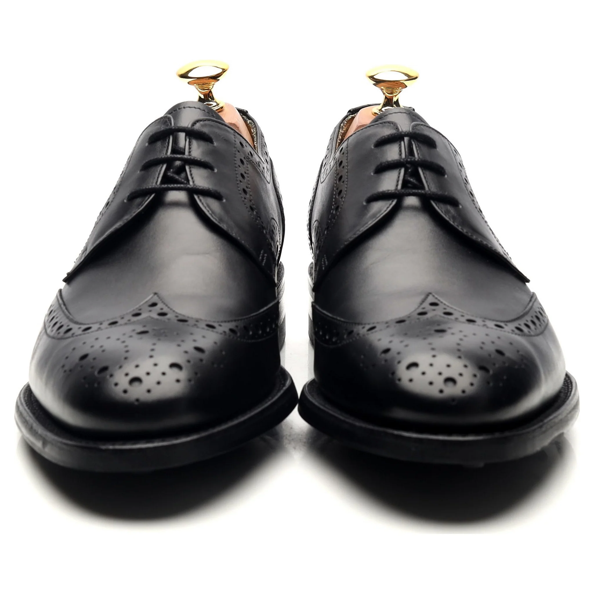 'Longworth' Black Leather Derby Brogues UK 6 G - Image 8