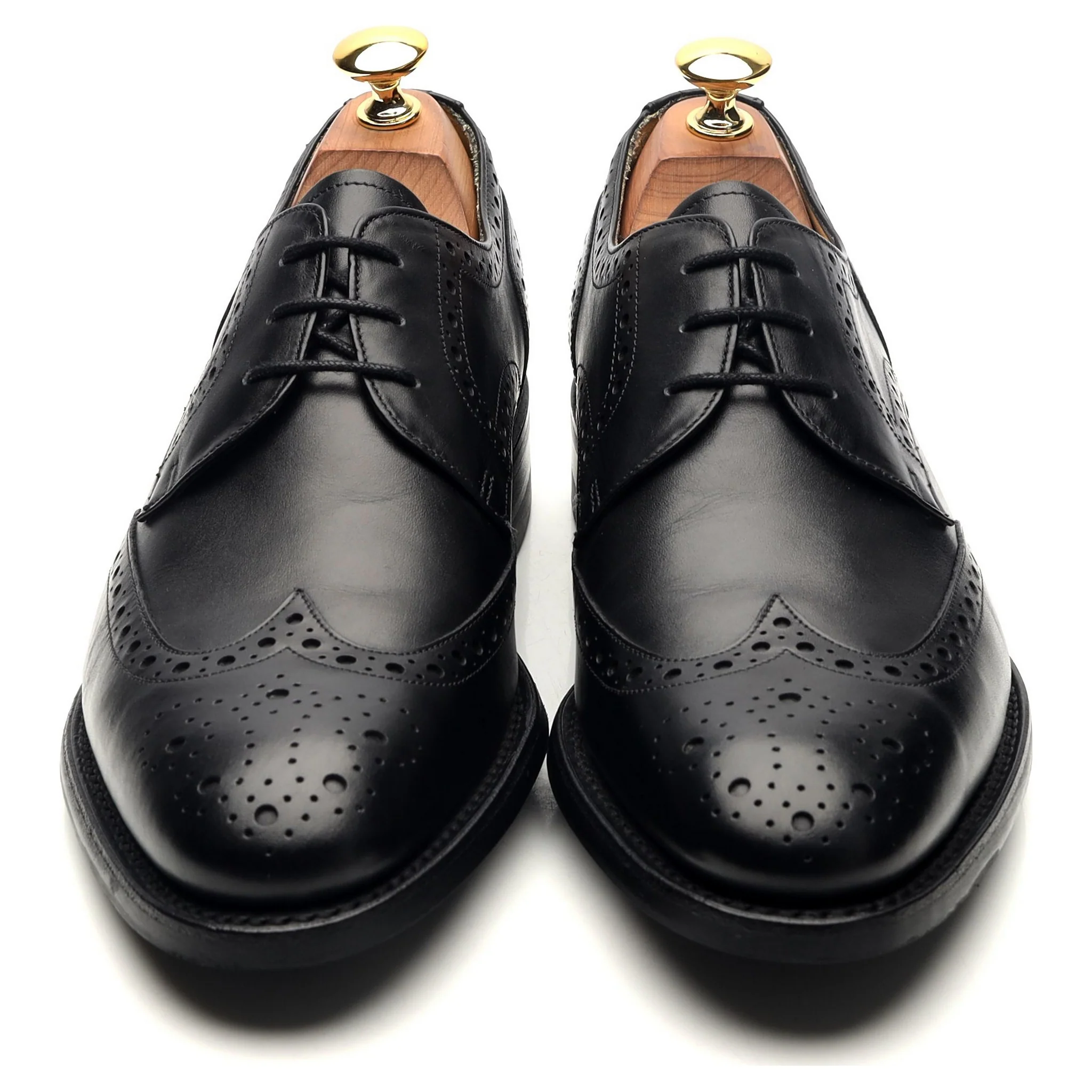 'Longworth' Black Leather Derby Brogues UK 6 G - Image 9