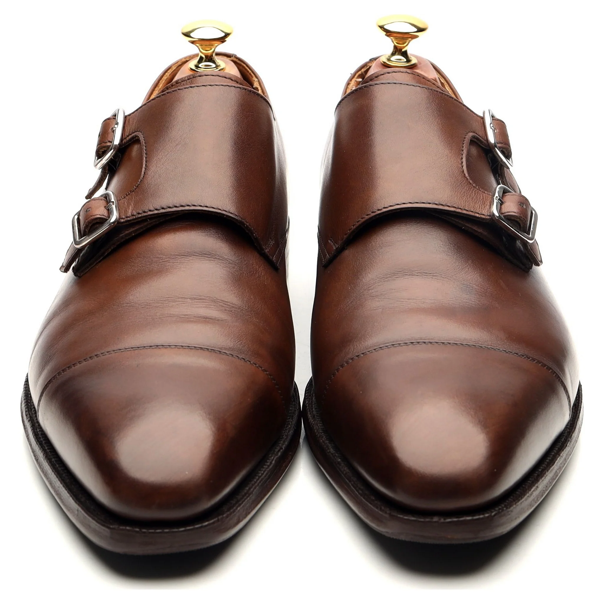 'Lowndes' Dark Brown Leather Double Monk Strap UK 9.5 E - Image 10