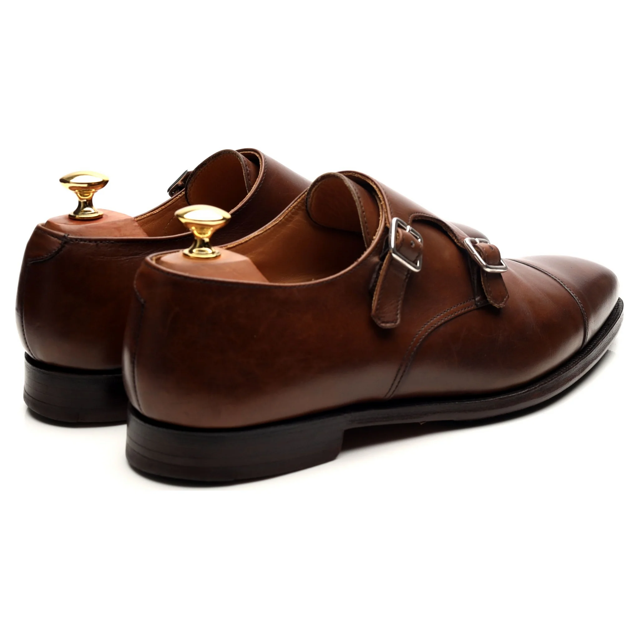 'Lowndes' Dark Brown Leather Double Monk Strap UK 9.5 E - Image 6