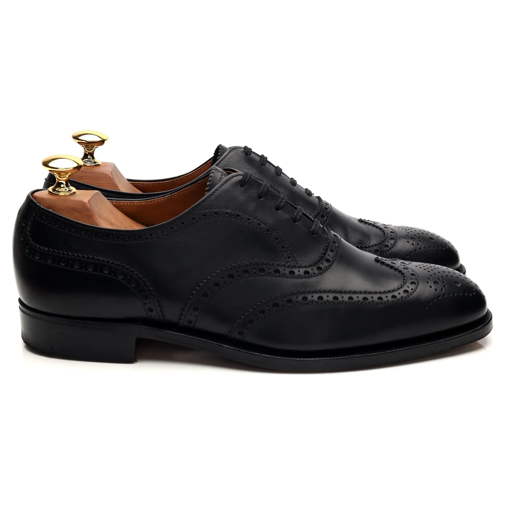 'Ludgate' Black Leather Oxford Brogues UK 6.5 F