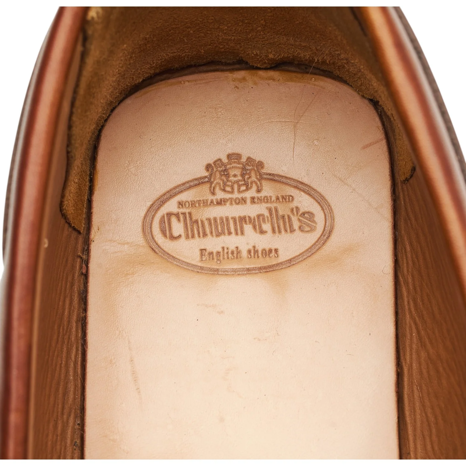 'Luigi 3' Tan Brown Leather Driving Loafers UK 9.5 - Image 6