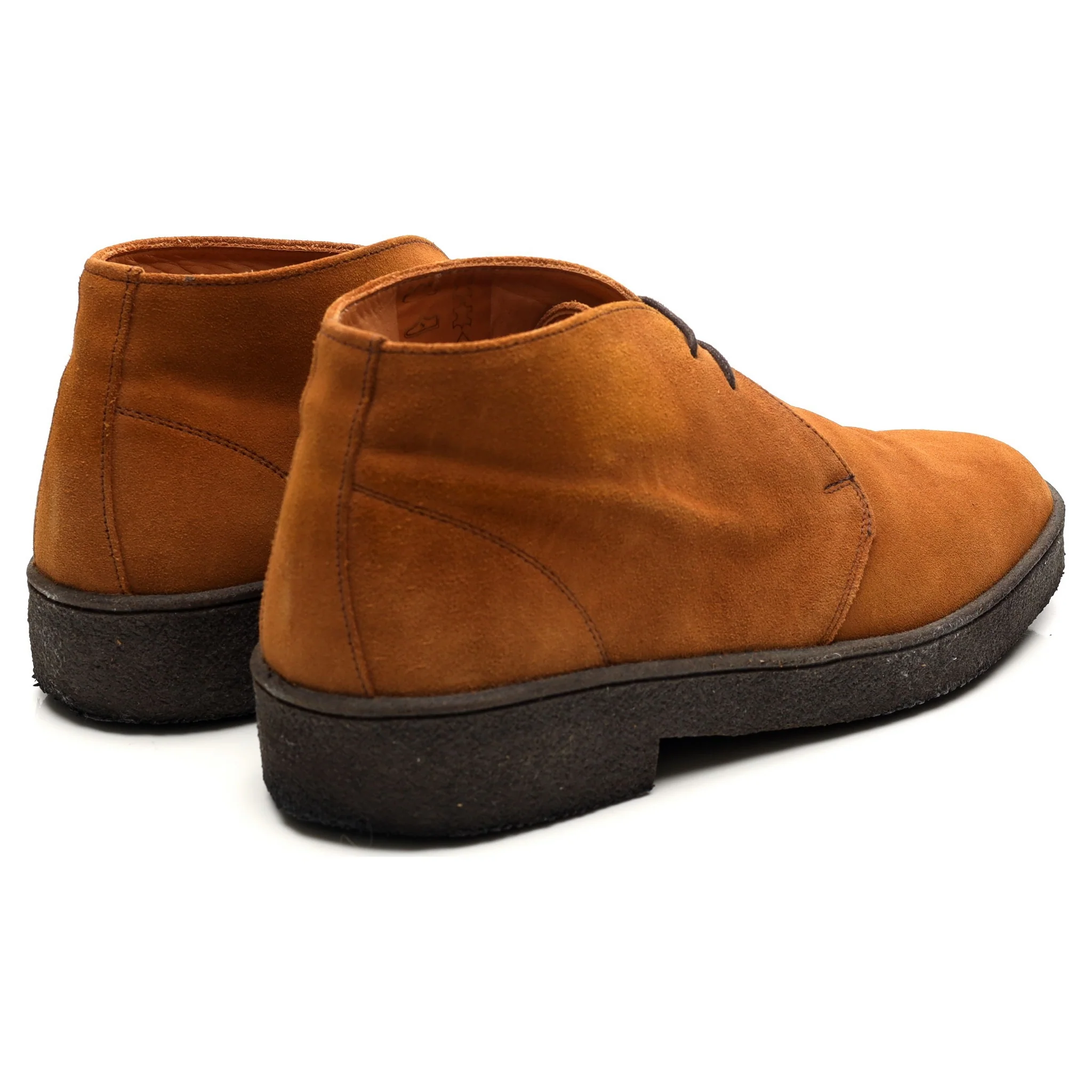 'Luther' Tan Brown Suede Chukka Boots UK 10 F - Image 5