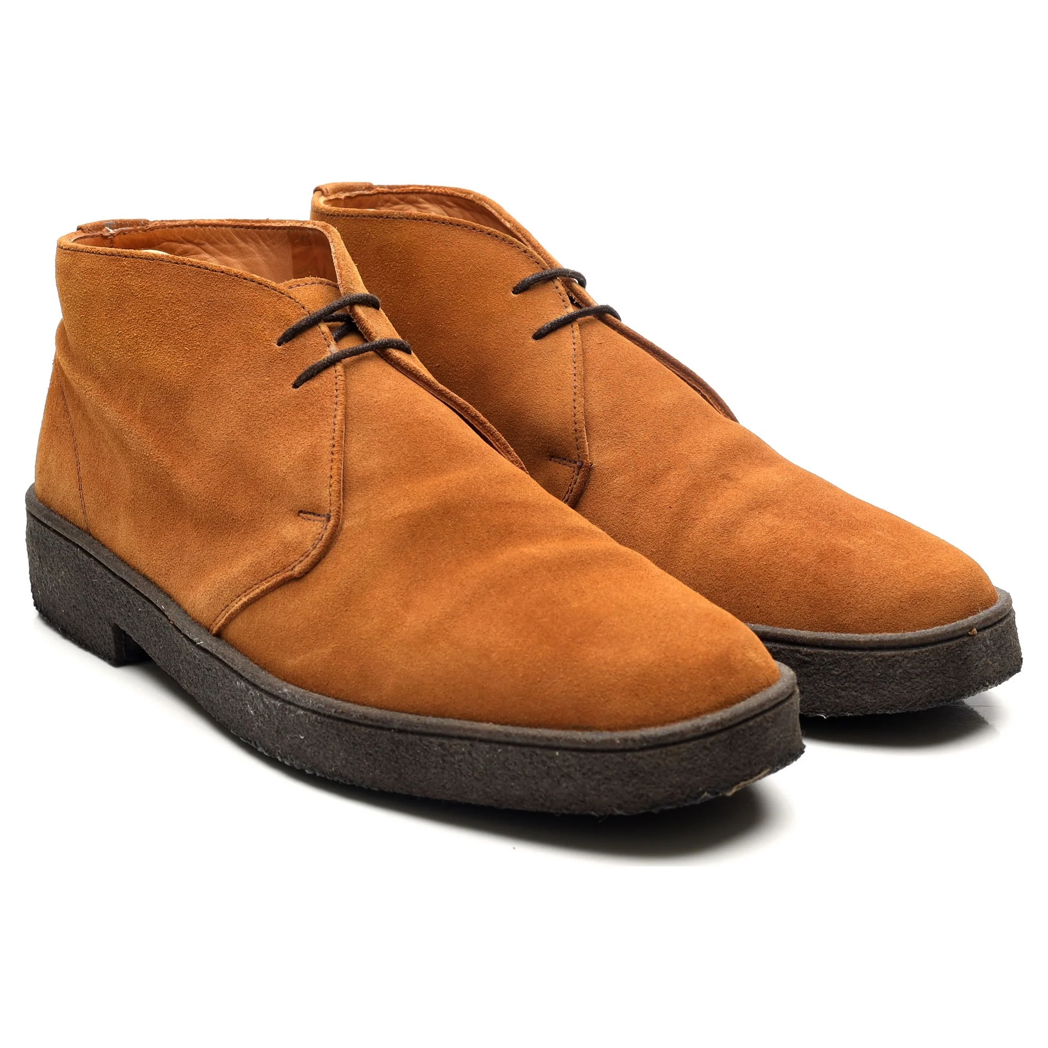 'Luther' Tan Brown Suede Chukka Boots UK 10 F - Image 7