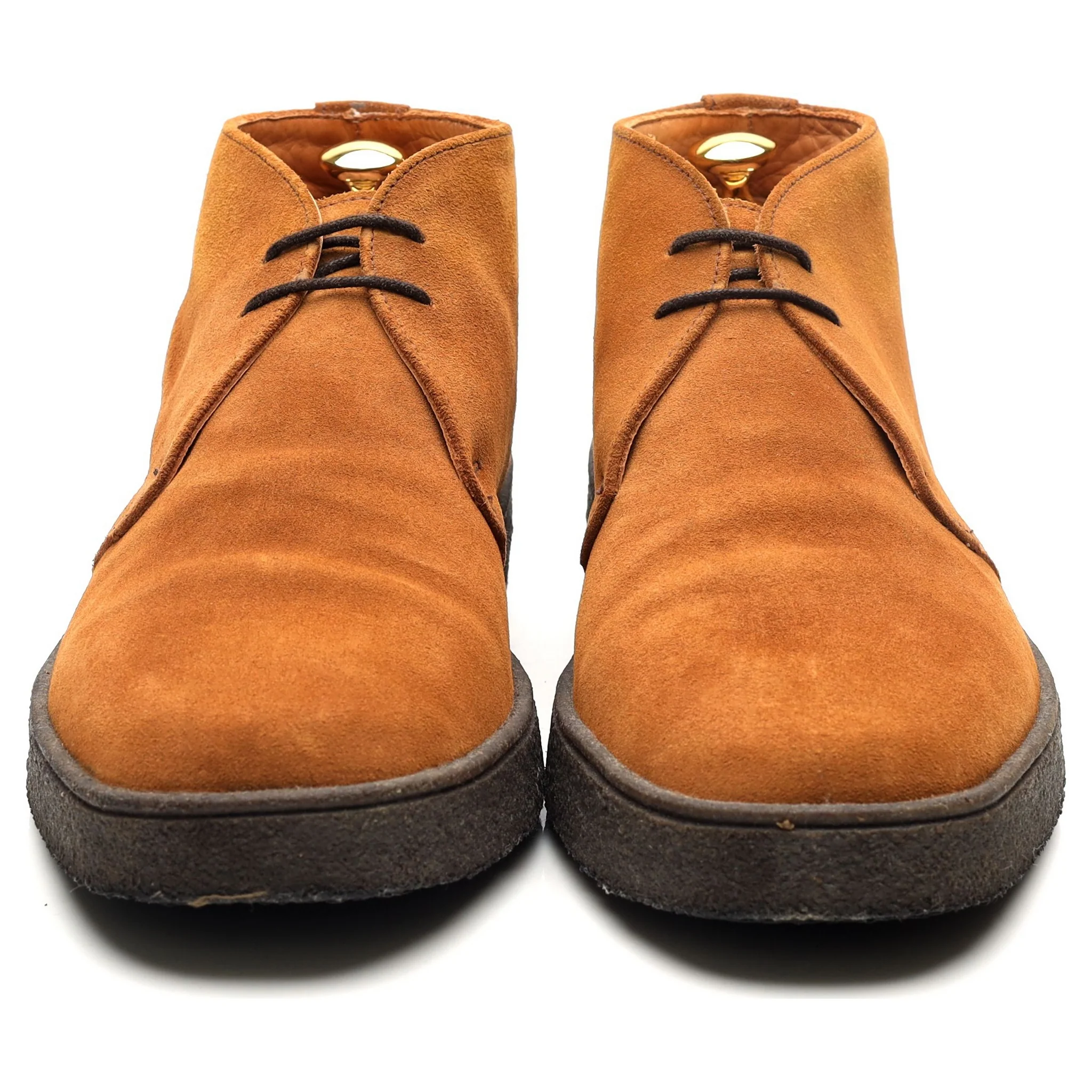 'Luther' Tan Brown Suede Chukka Boots UK 10 F - Image 8