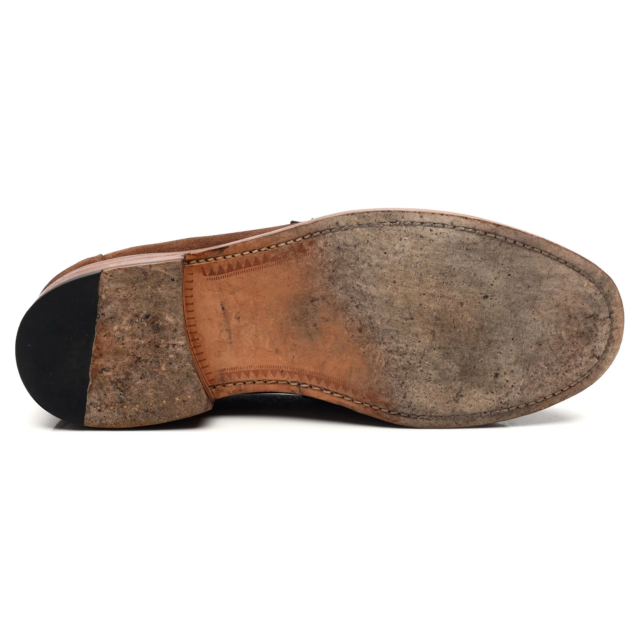 'Madrid' Dark Brown Suede Loafers UK 8 F - Image 11