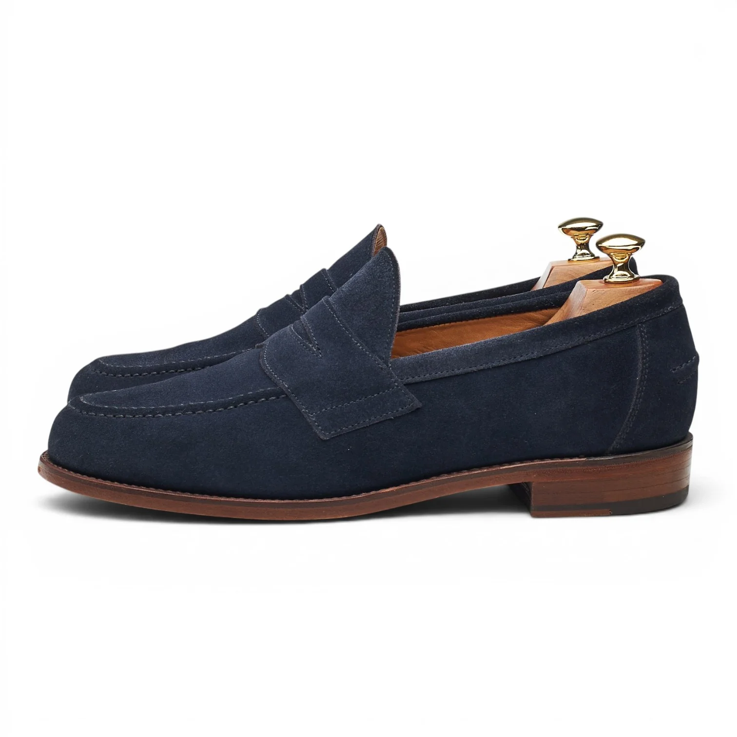 'Madrid' Navy Blue Suede Loafers UK 9.5 F - Image 3