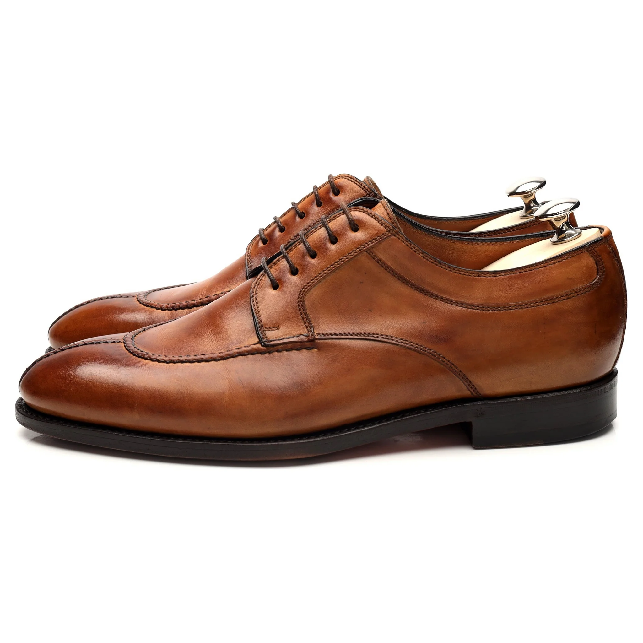 'Magnifico' Tan Brown Leather Split Toe Derby UK 8.5 EU 42.5 - Image 3